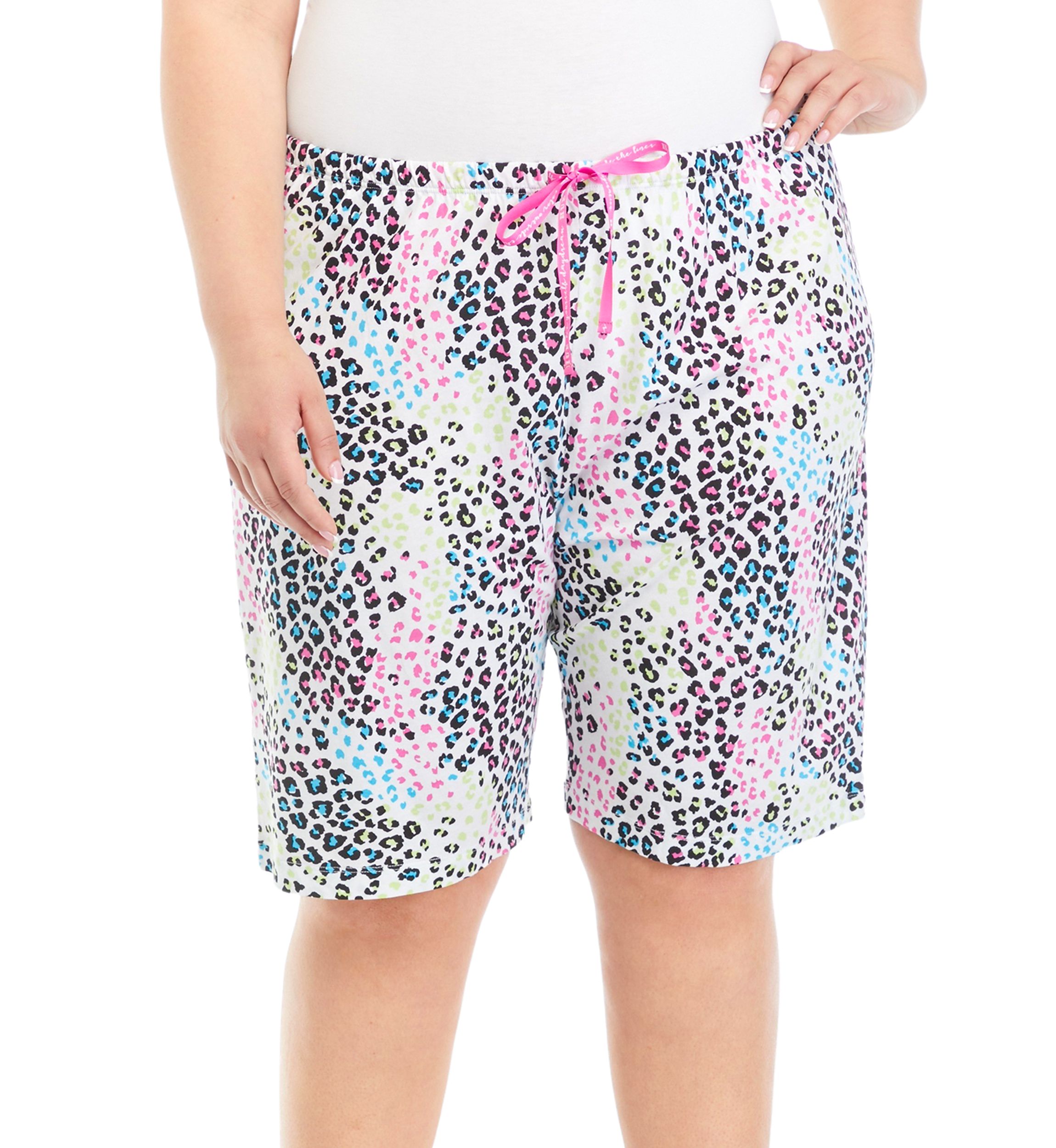 Plus Size Animal Bermuda Pajama Shorts