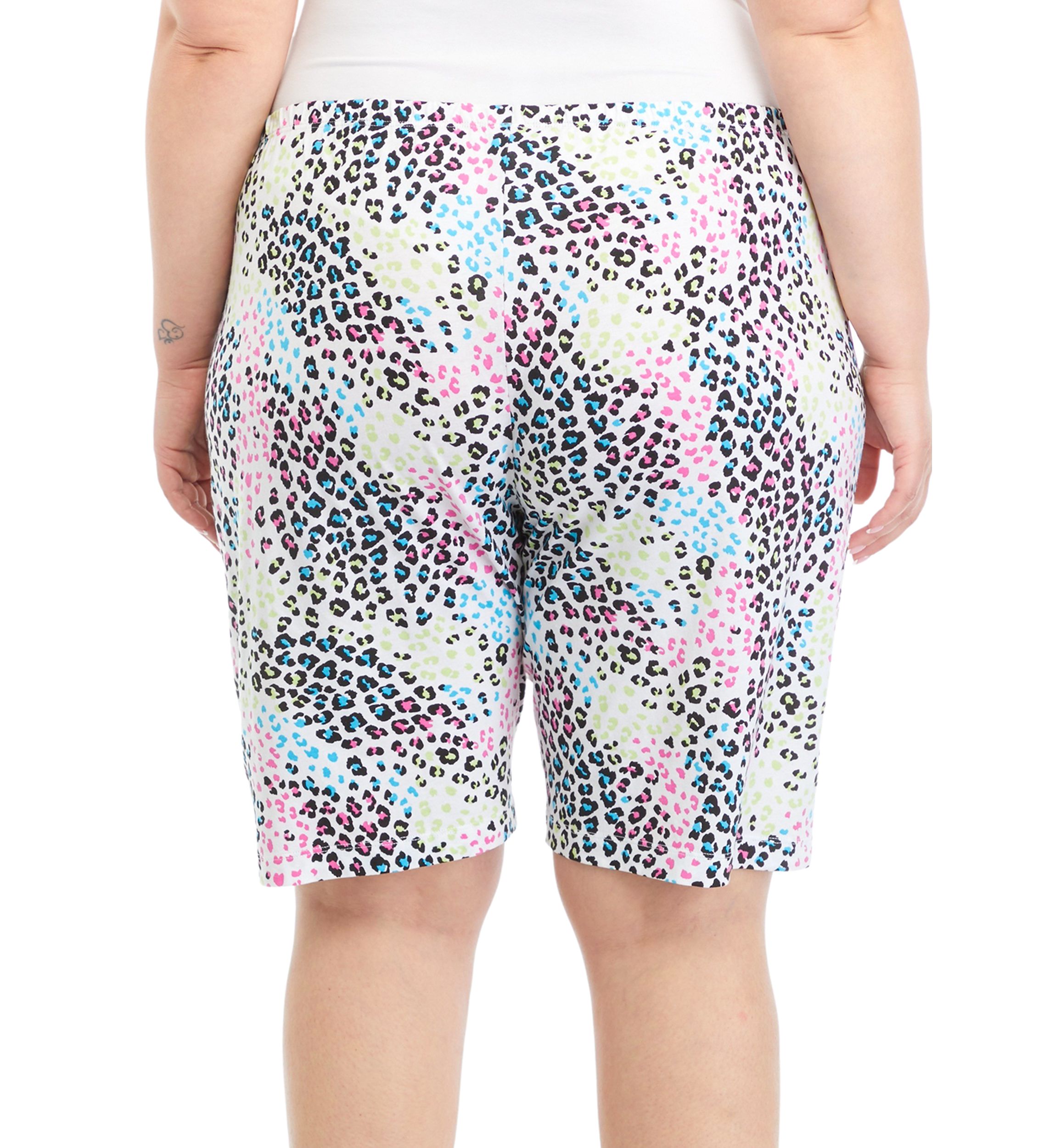 Plus Size Animal Bermuda Pajama Shorts