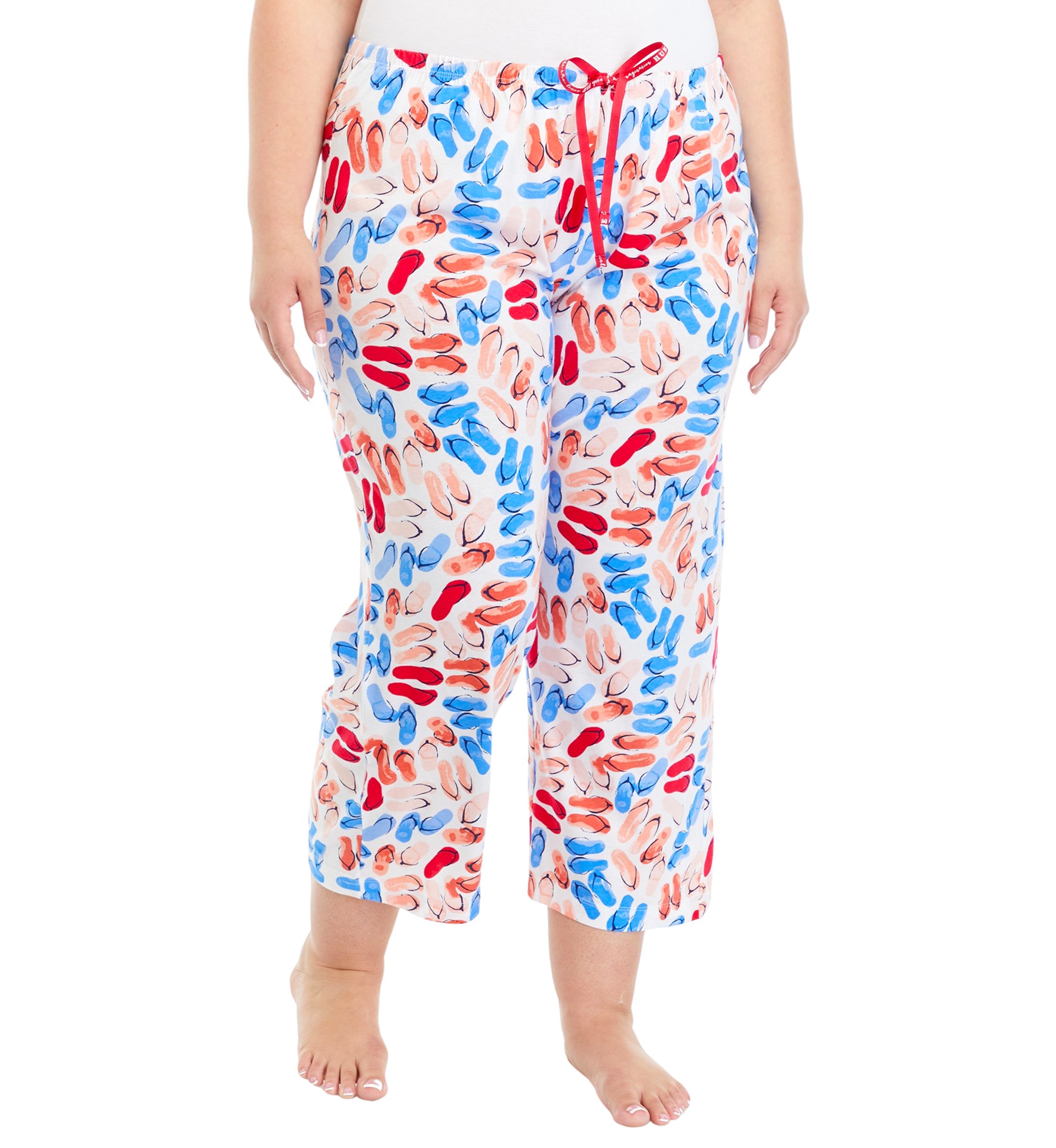 Plus Size Flip to the Flop Capri Pajama Pants