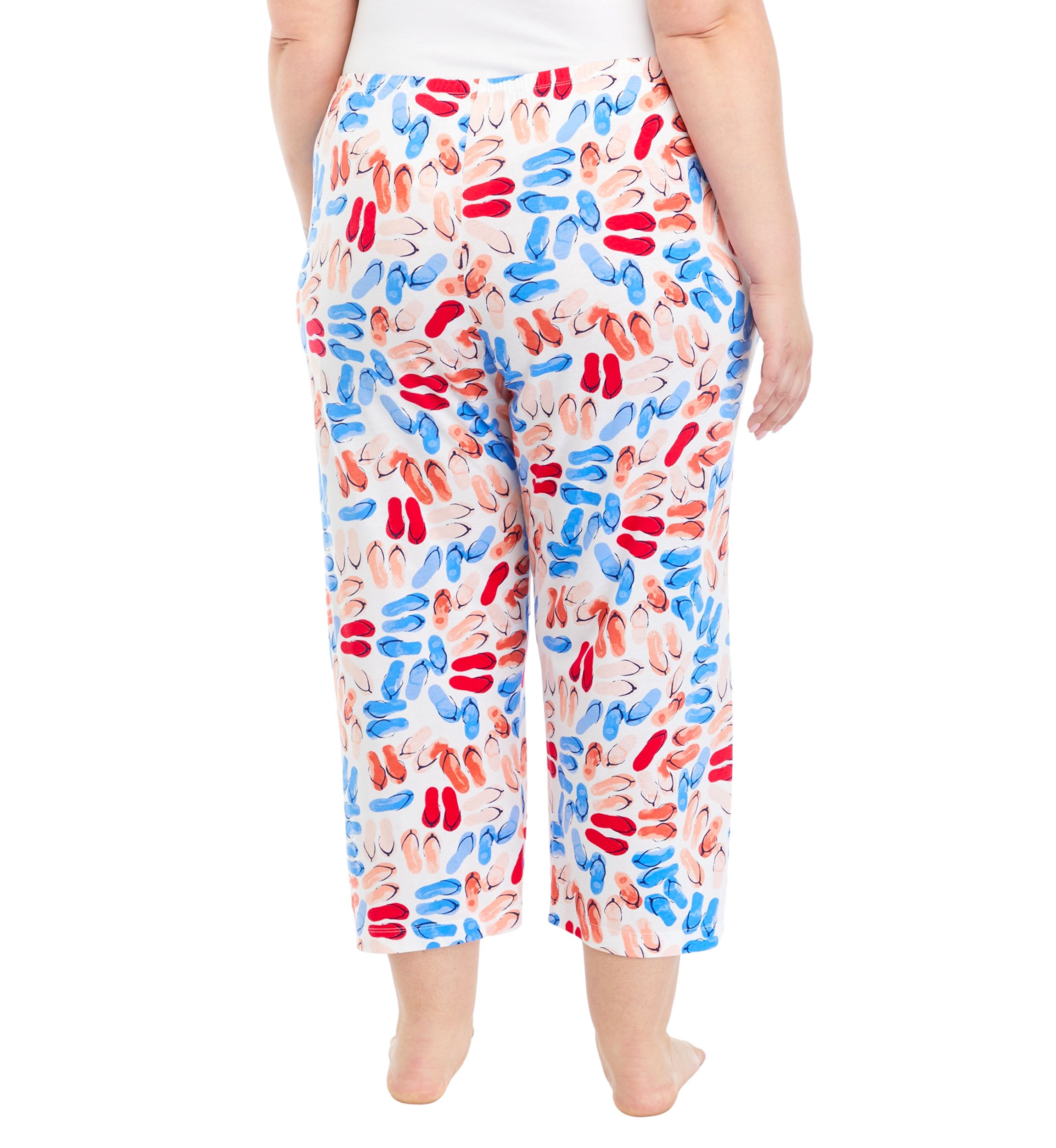 Plus Size Flip to the Flop Capri Pajama Pants