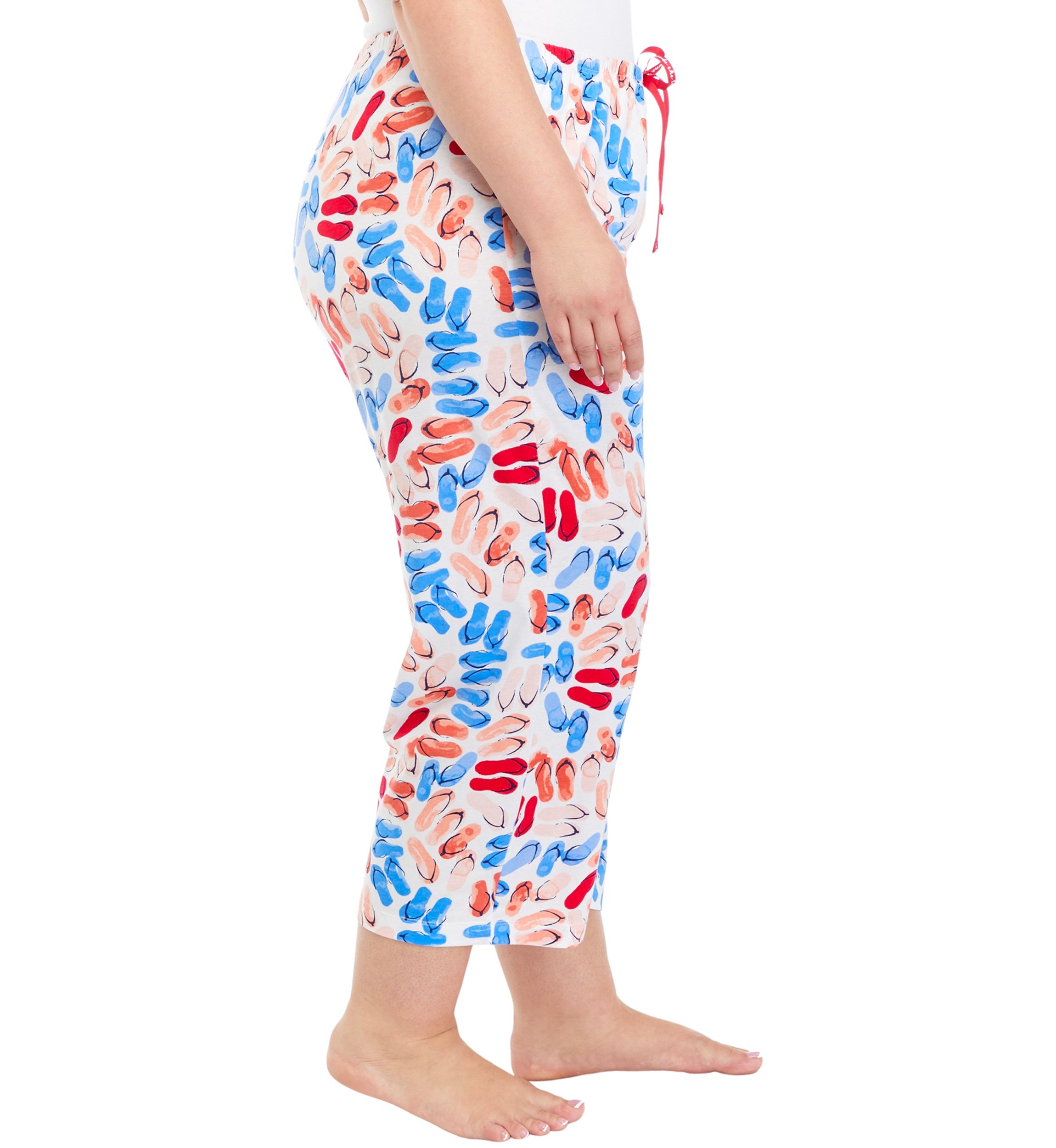 Plus Size Flip to the Flop Capri Pajama Pants