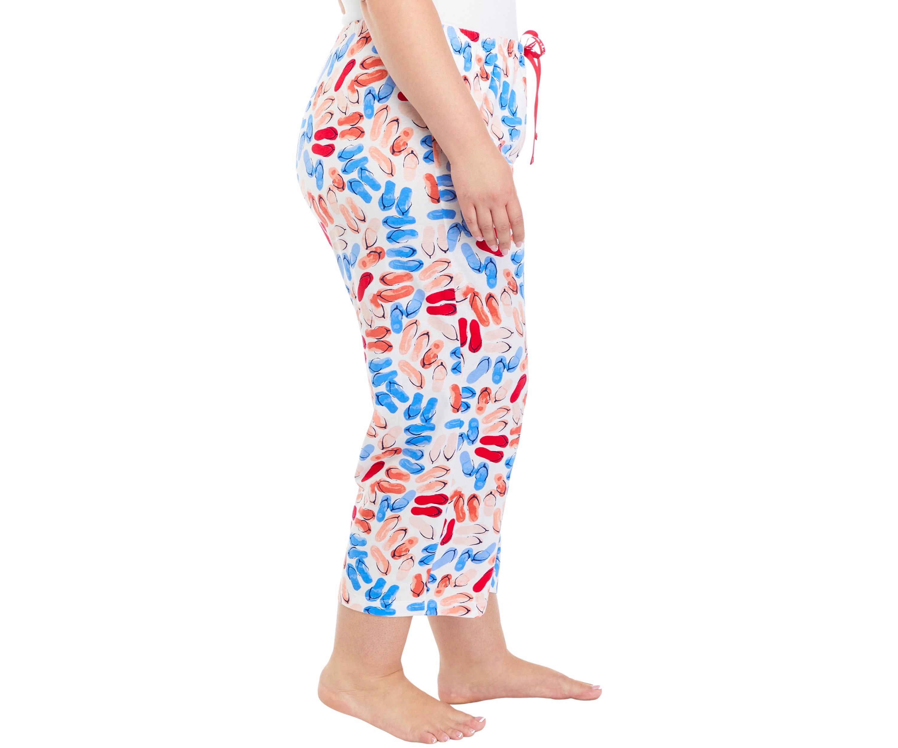 Plus Size Flip to the Flop Capri Pajama Pants