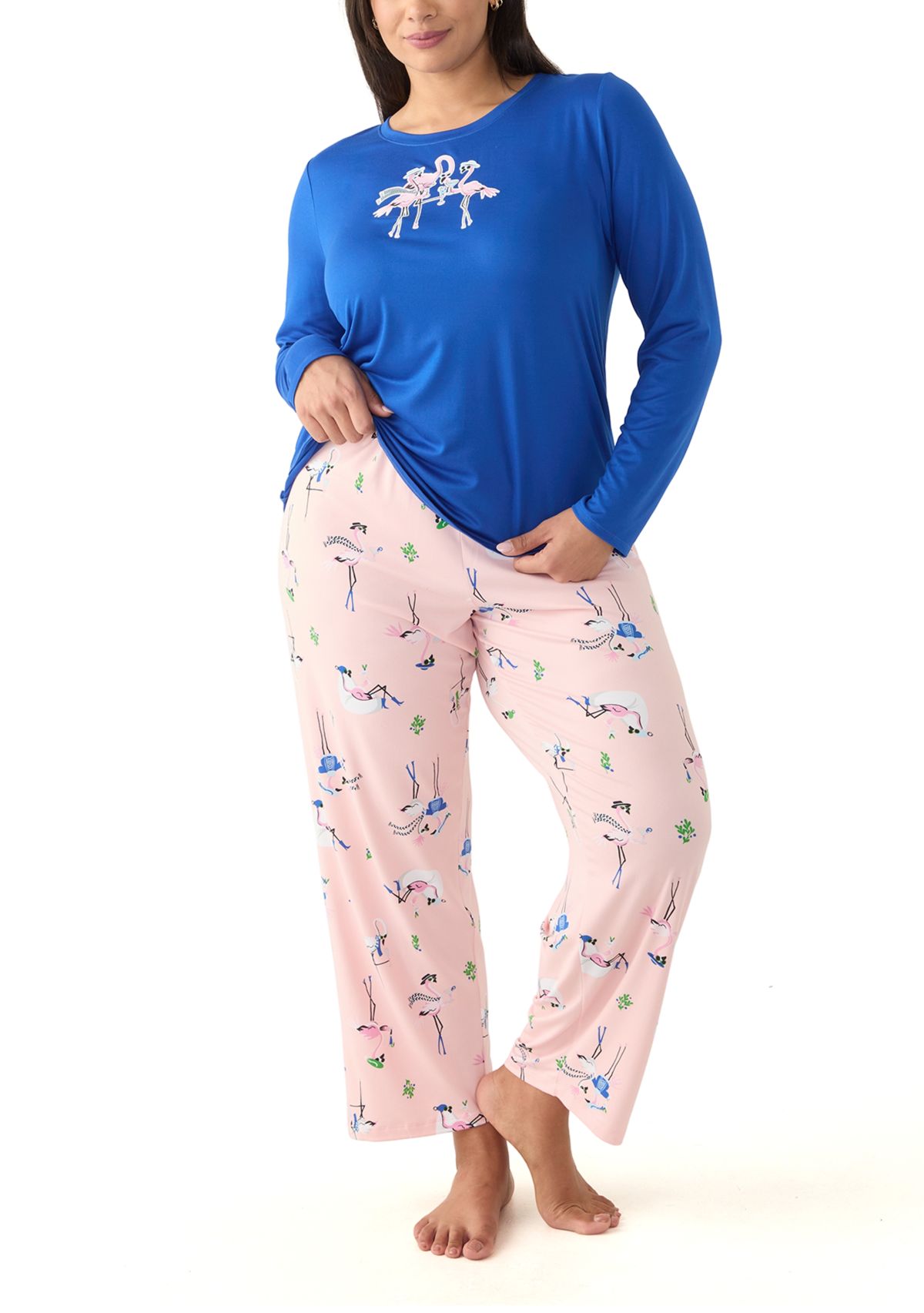 Plus Size Timeless Soft Jersey Pajama Set