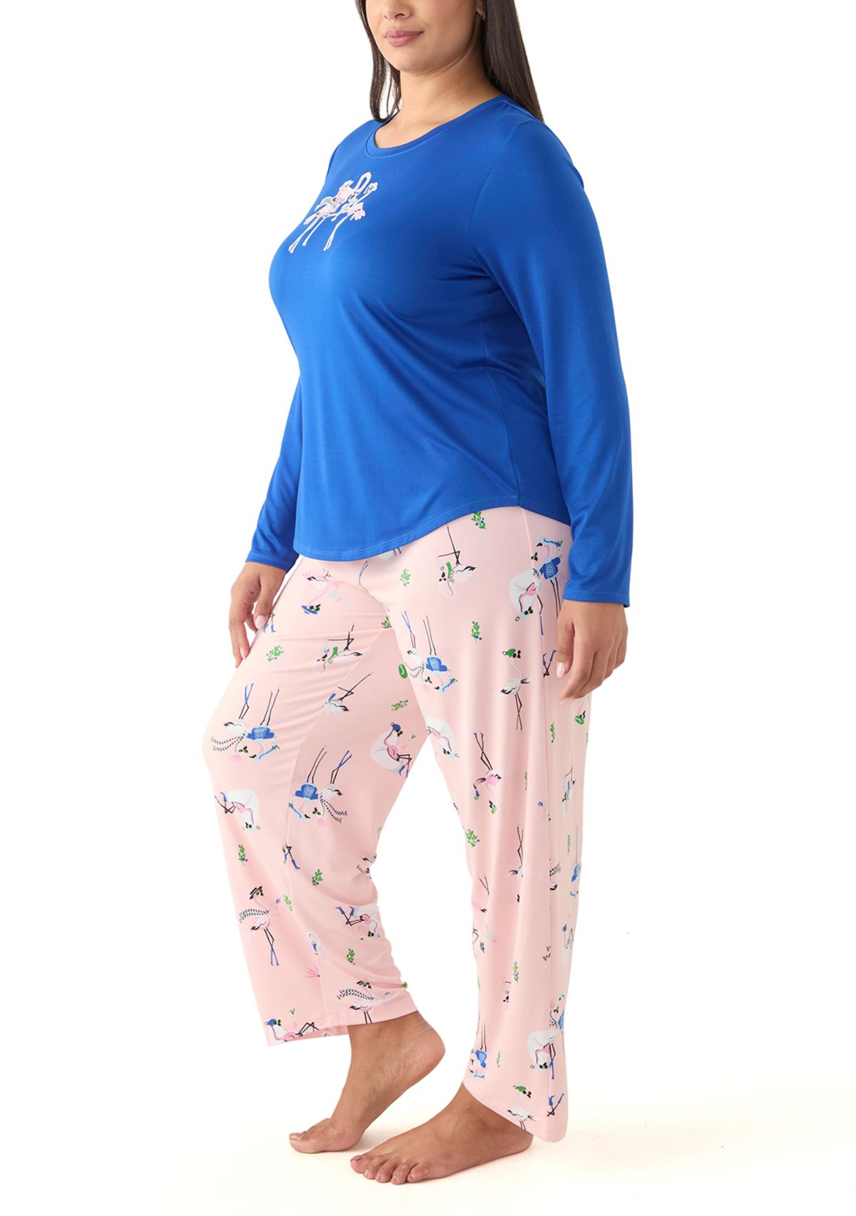Plus Size Timeless Soft Jersey Pajama Set