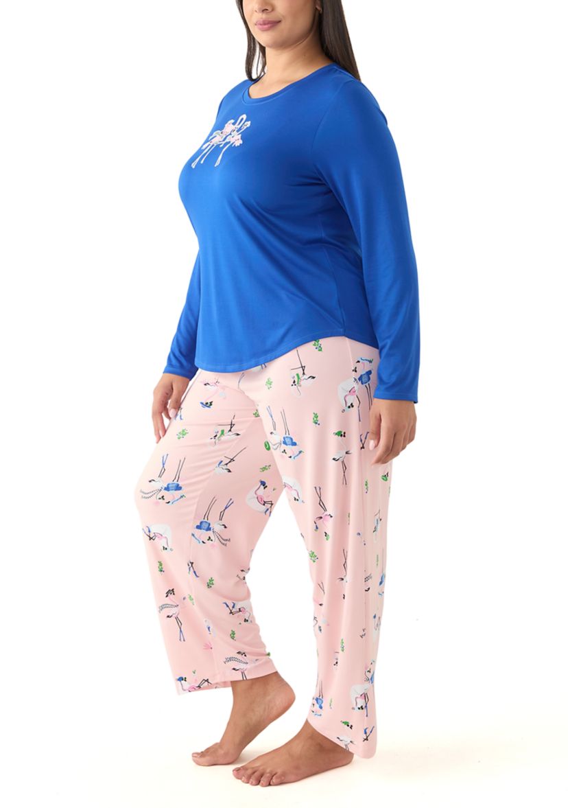 Plus Size Timeless Soft Jersey Pajama Set
