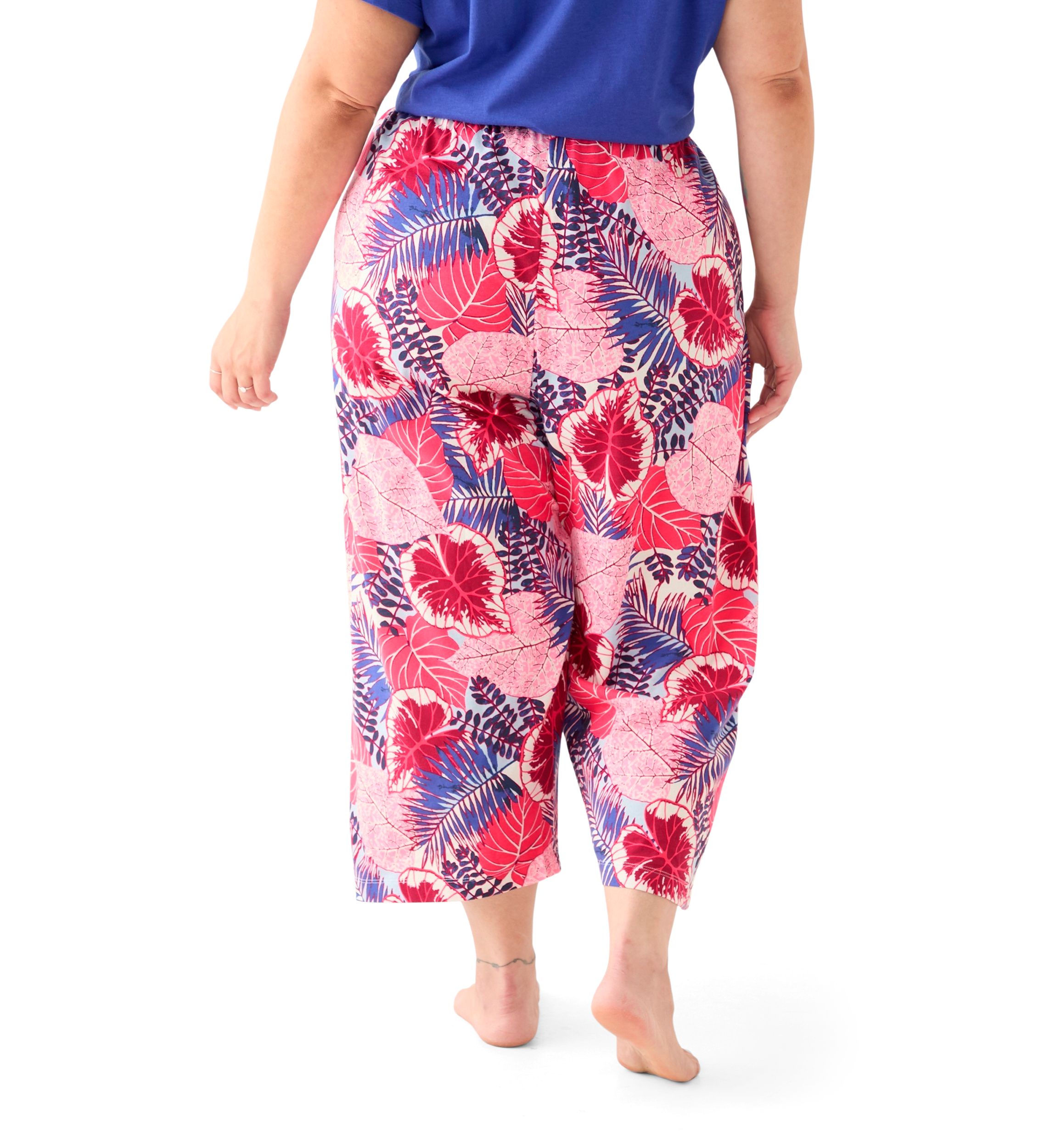 Plus Size Printed Pajama Pants