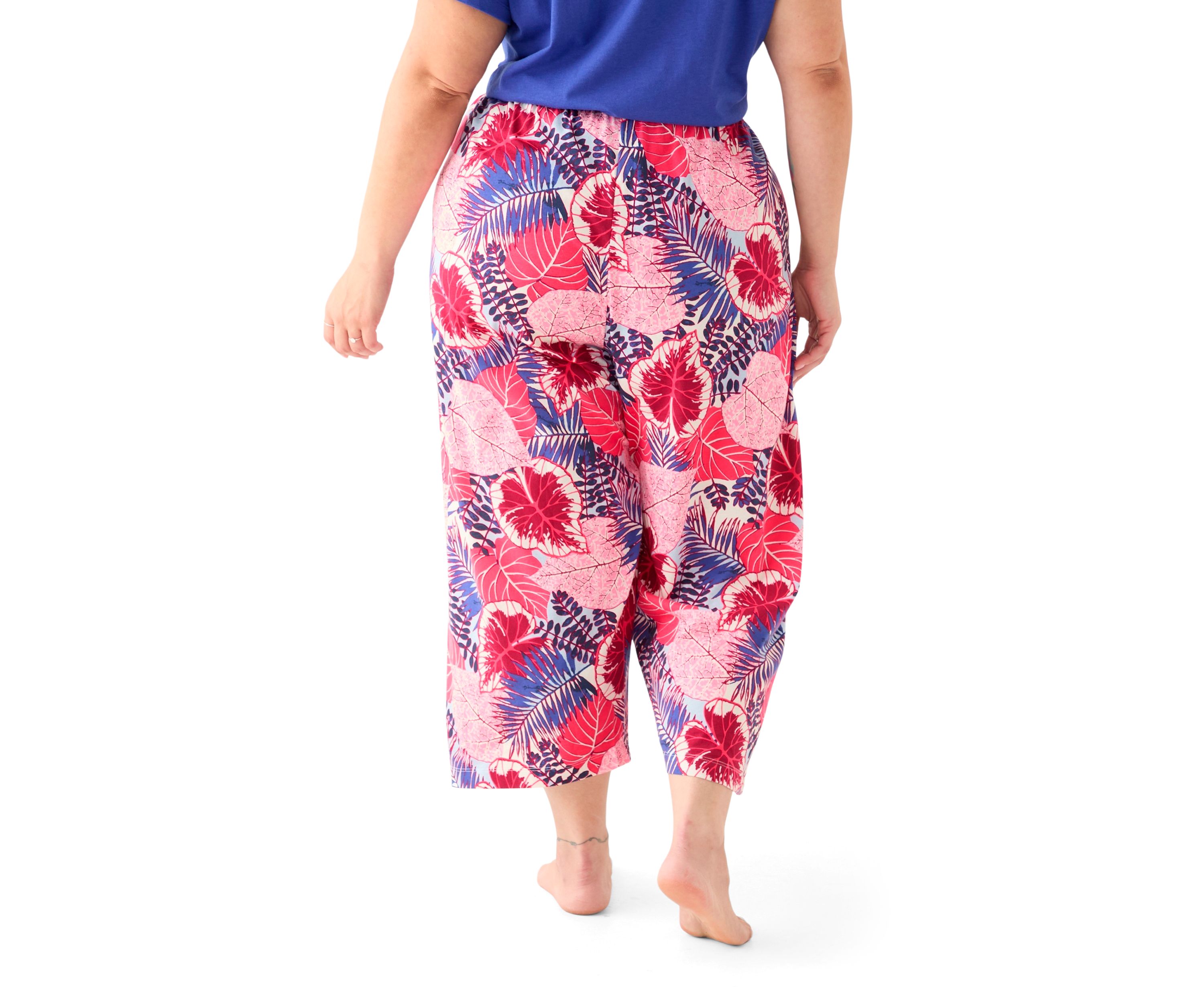 Plus Size Printed Pajama Pants