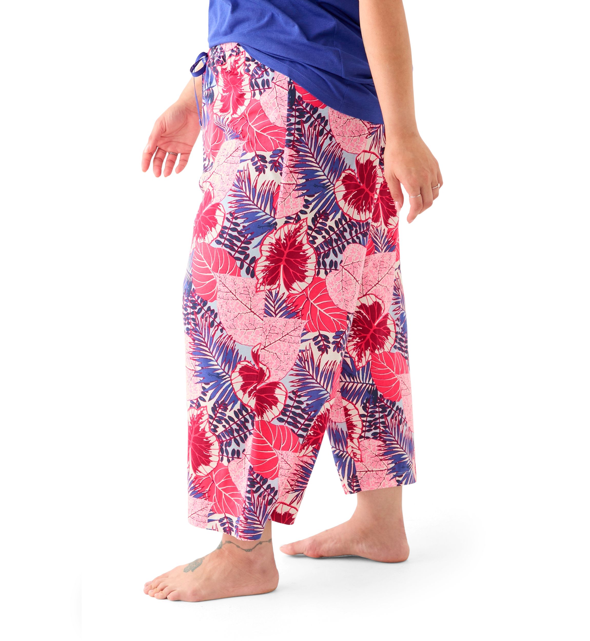 Plus Size Printed Pajama Pants