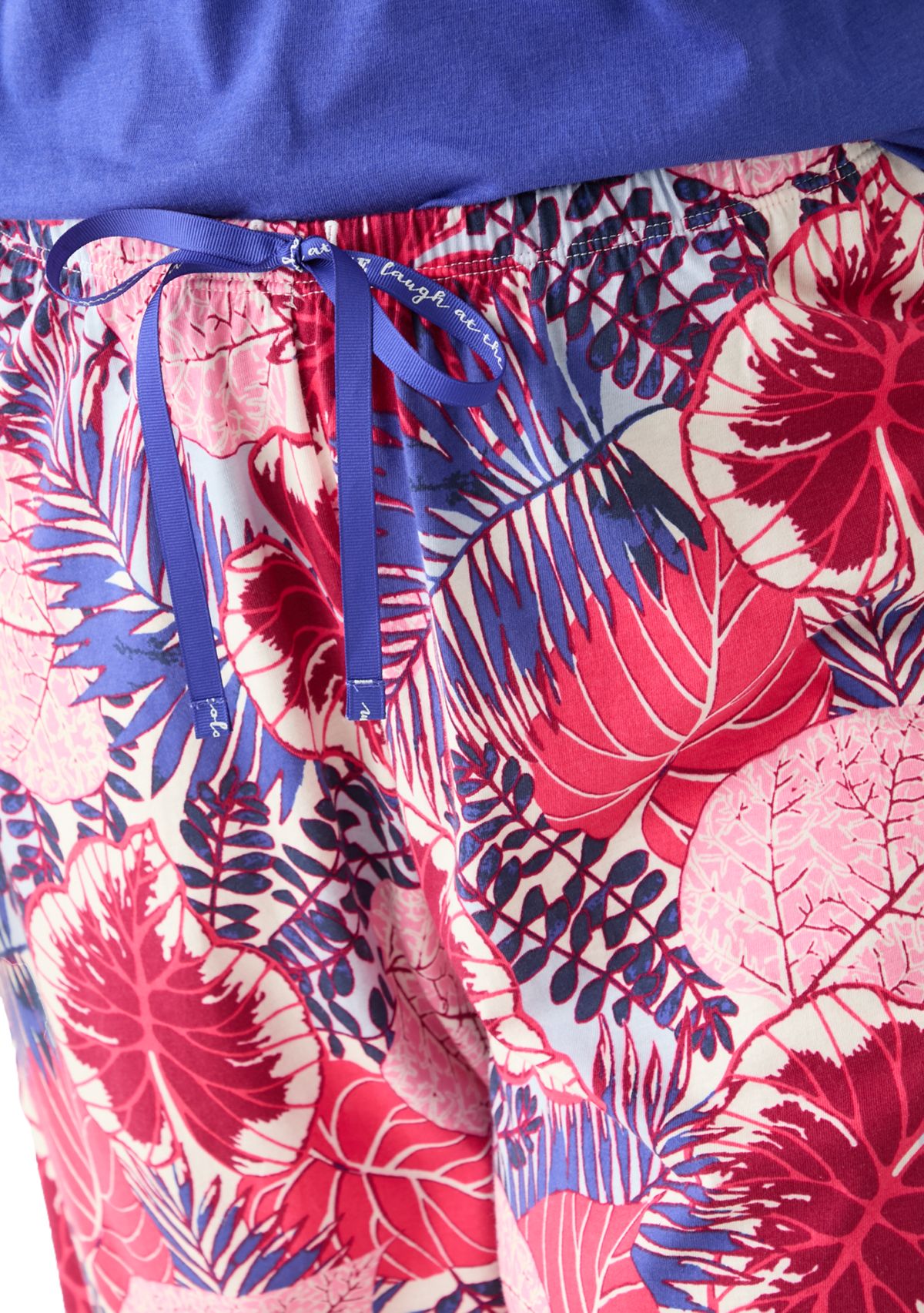 Plus Size Printed Pajama Pants