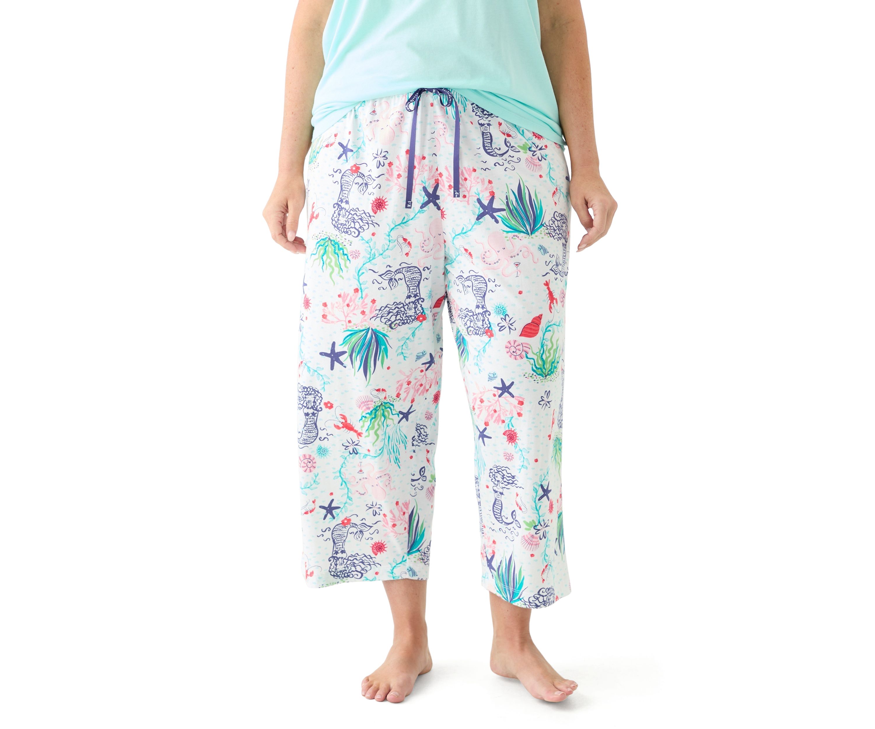 Plus Size Underwater Wonder Capri Pajama Pants