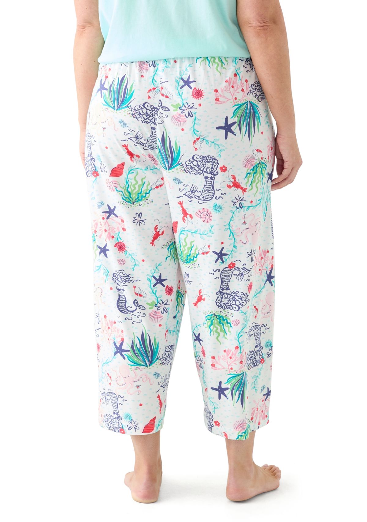 Plus Size Underwater Wonder Capri Pajama Pants