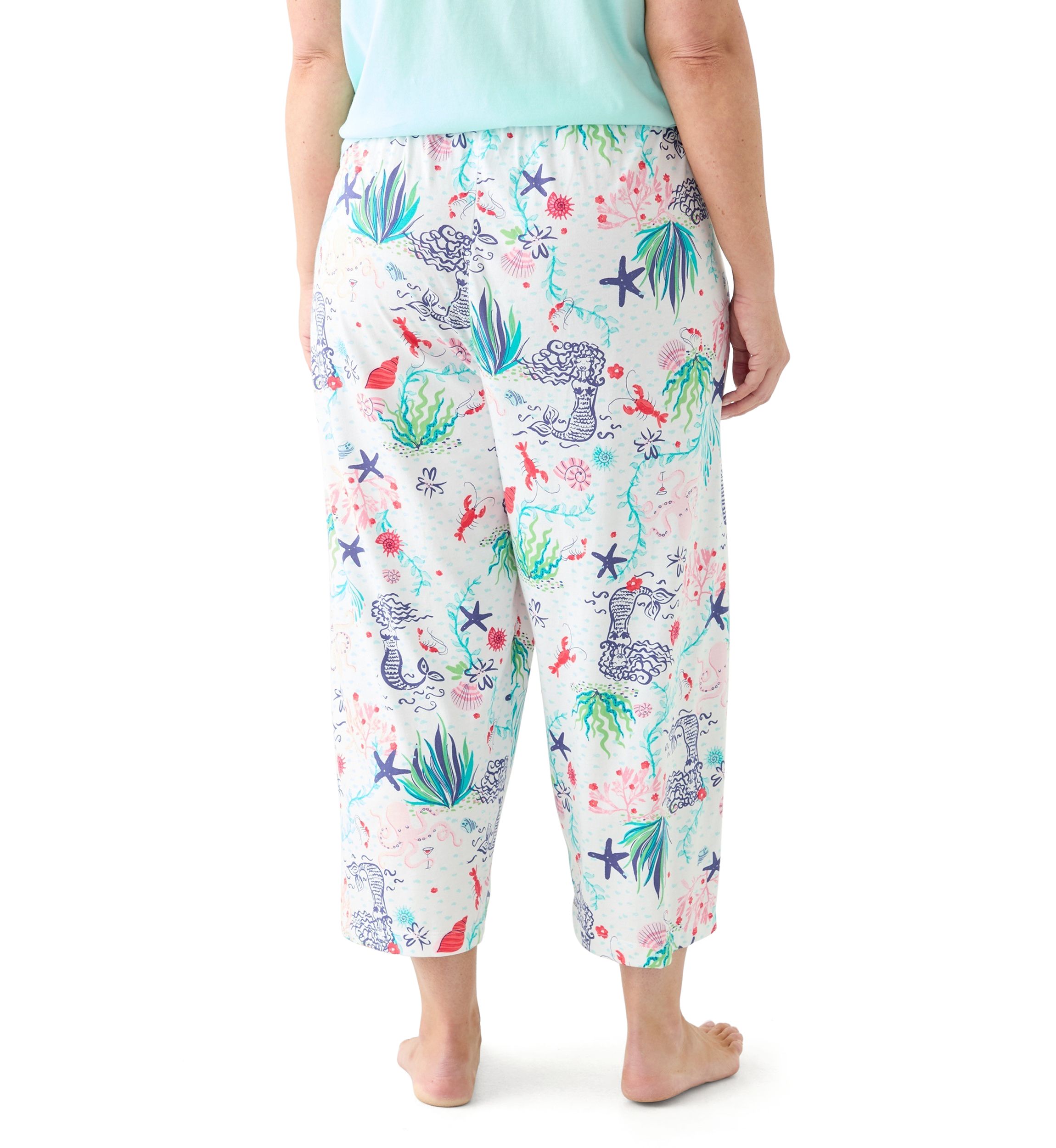 Plus Size Underwater Wonder Capri Pajama Pants