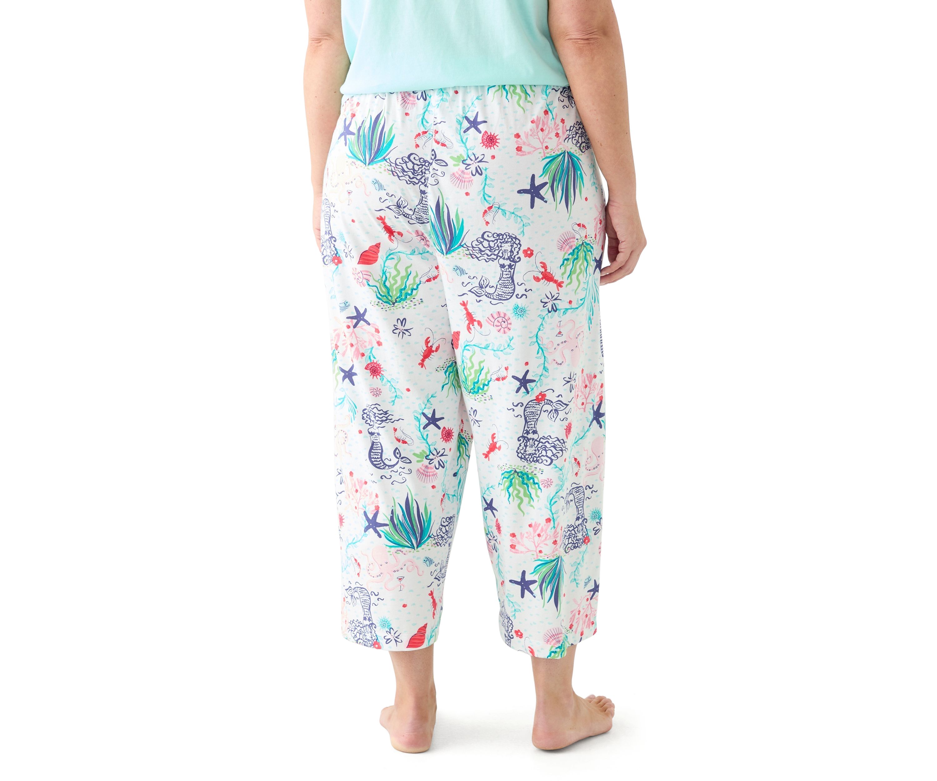 Plus Size Underwater Wonder Capri Pajama Pants
