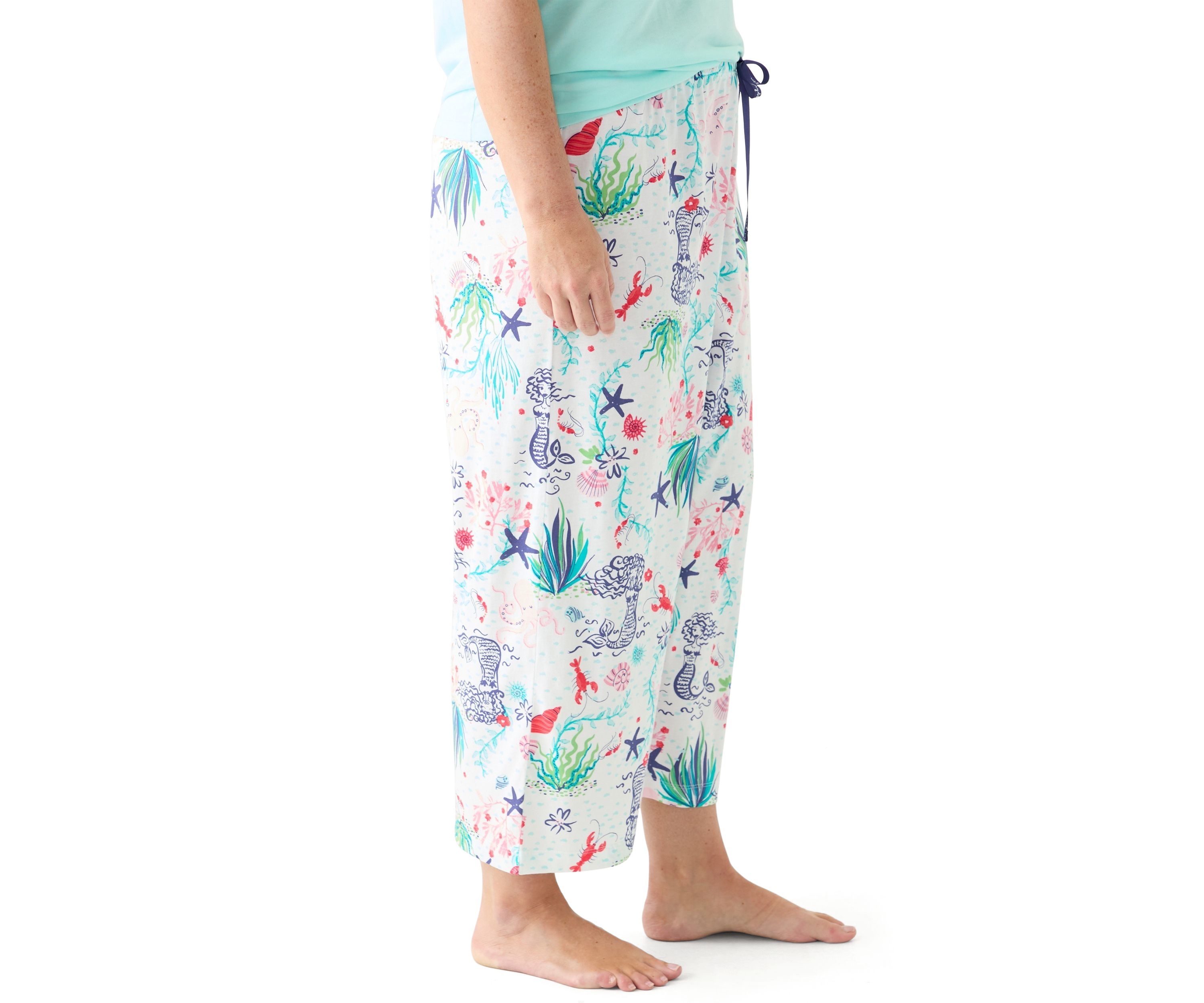 Plus Size Underwater Wonder Capri Pajama Pants