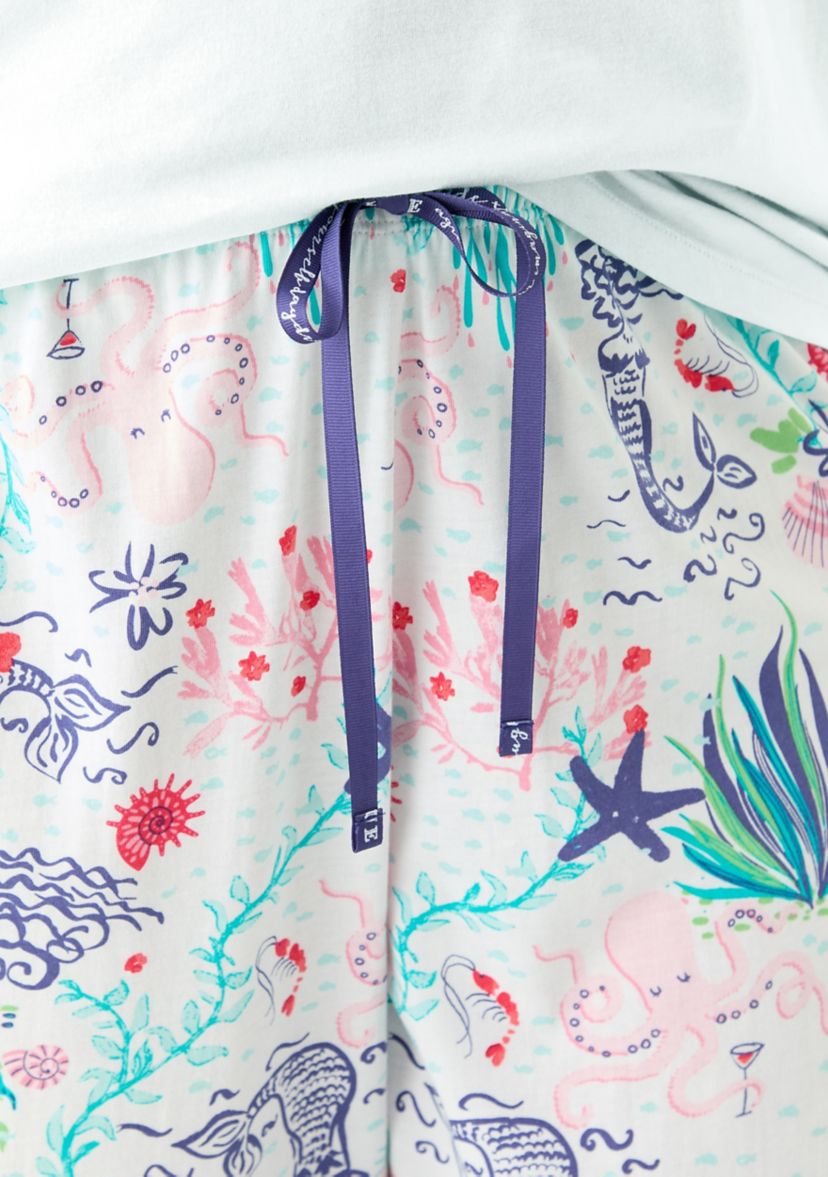 Plus Size Underwater Wonder Capri Pajama Pants