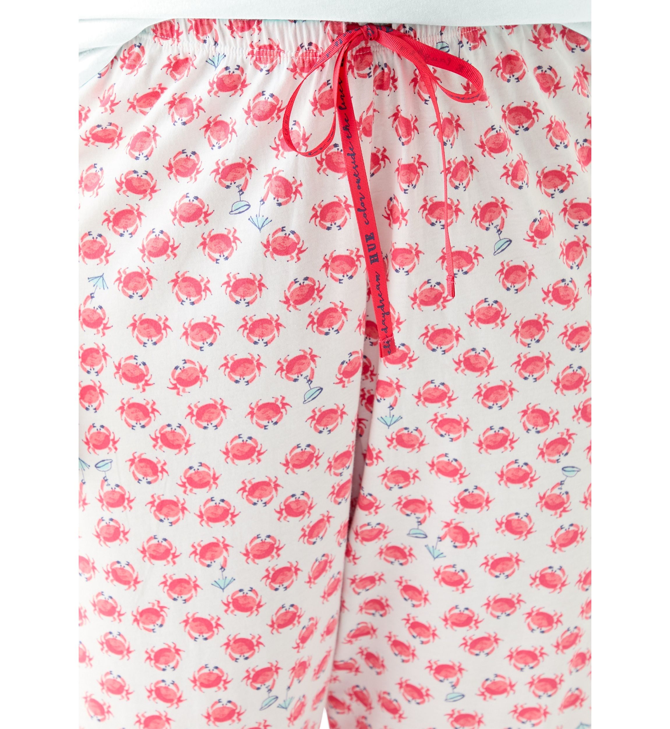Plus Size Cooling Off Crabs Capri Pajama Pants