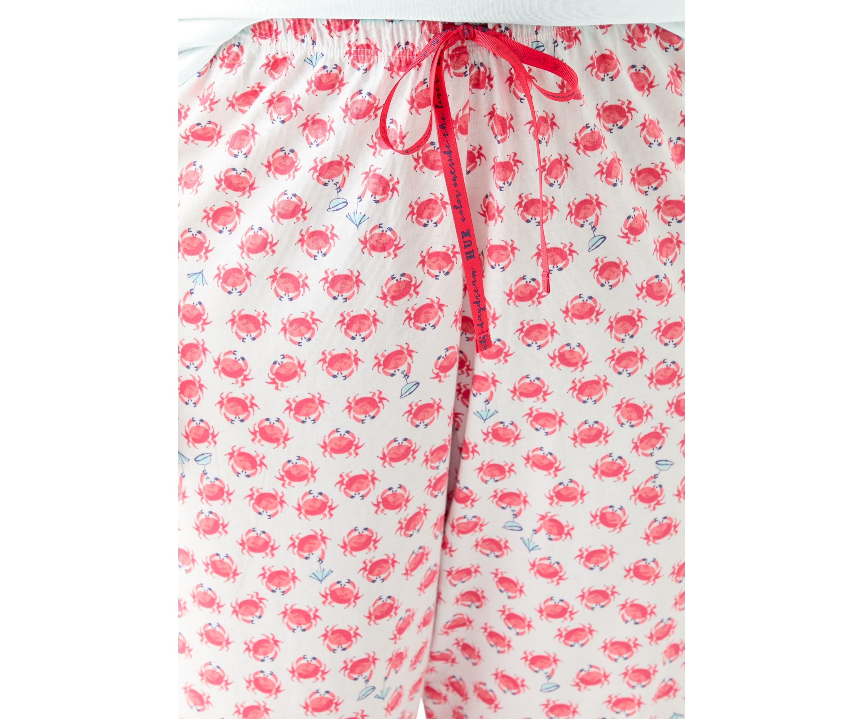 Plus Size Cooling Off Crabs Capri Pajama Pants