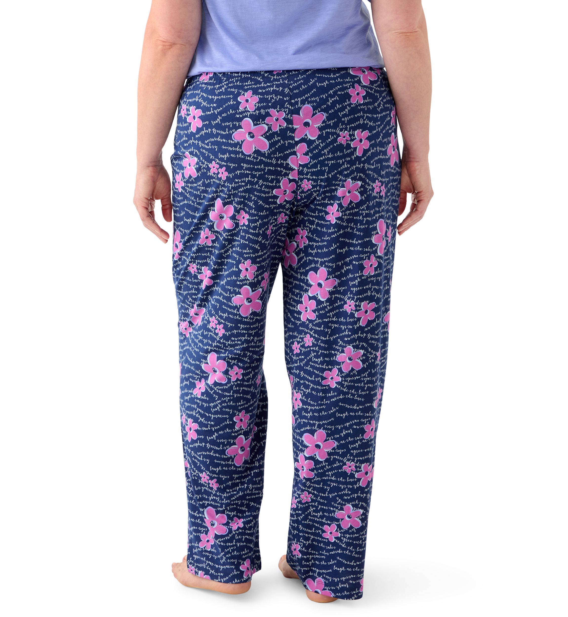 Plus Size Printed Pajama Pants