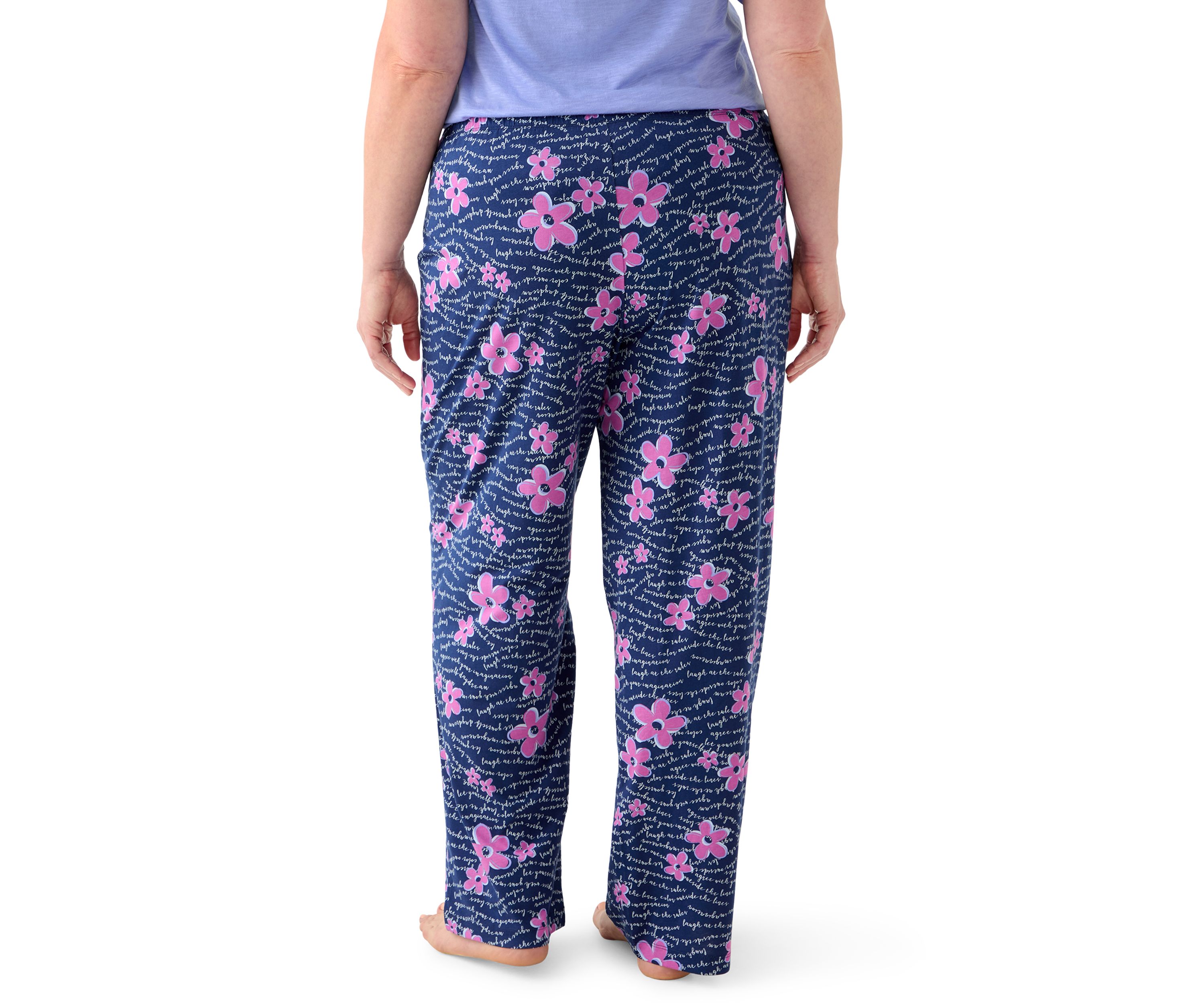 Plus Size Printed Pajama Pants