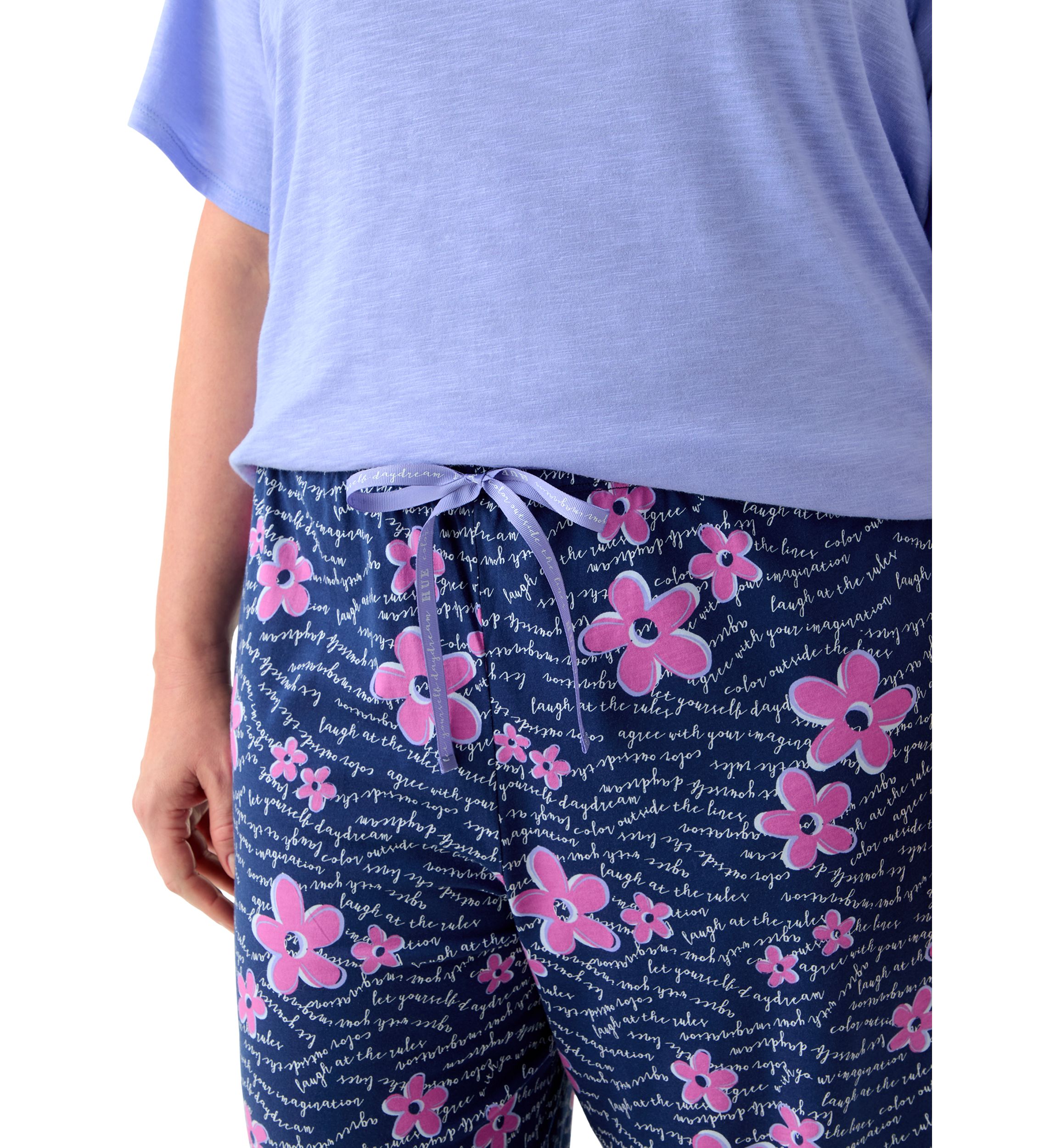 Plus Size Printed Pajama Pants