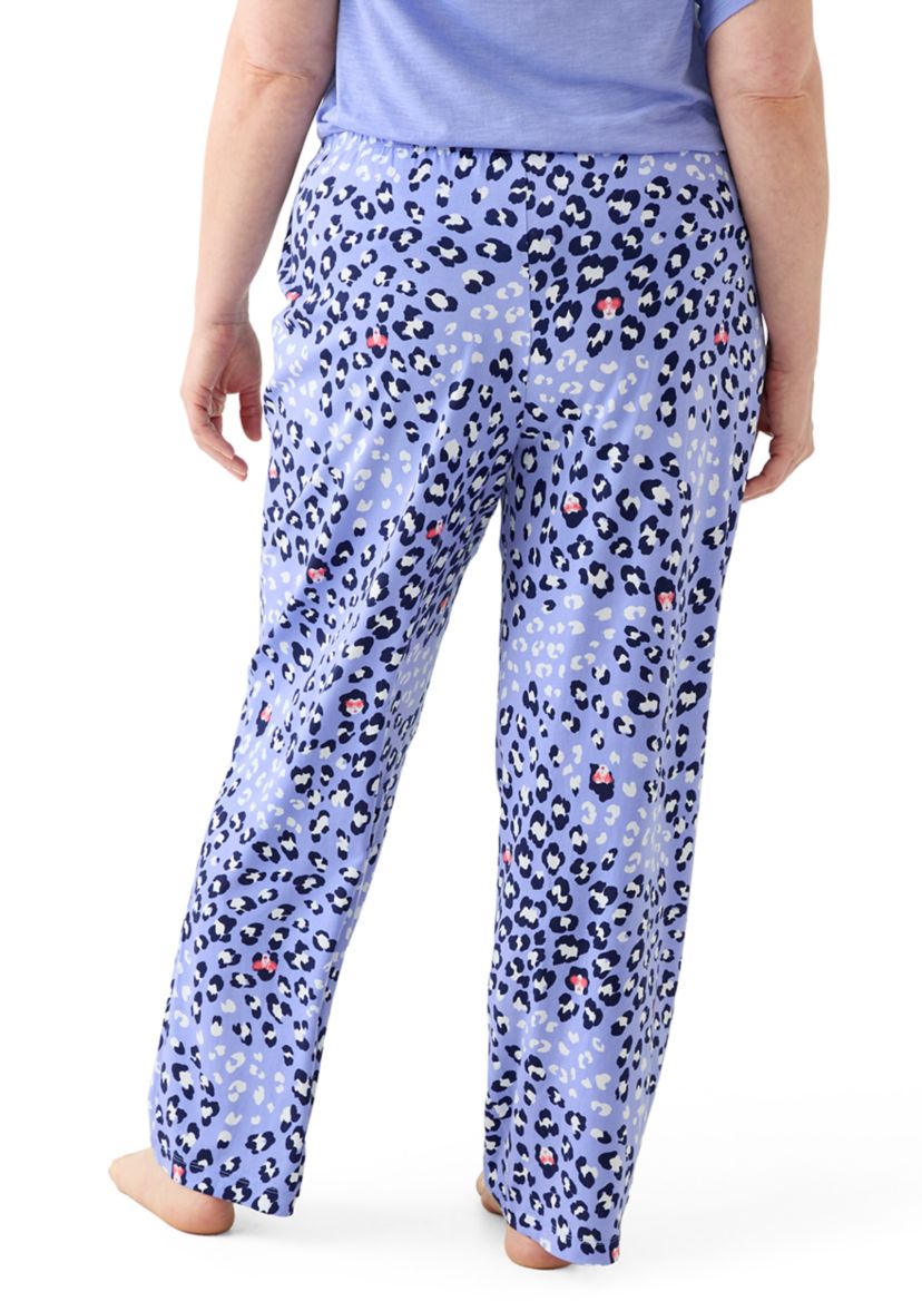 Plus Size Printed Pajama Pants