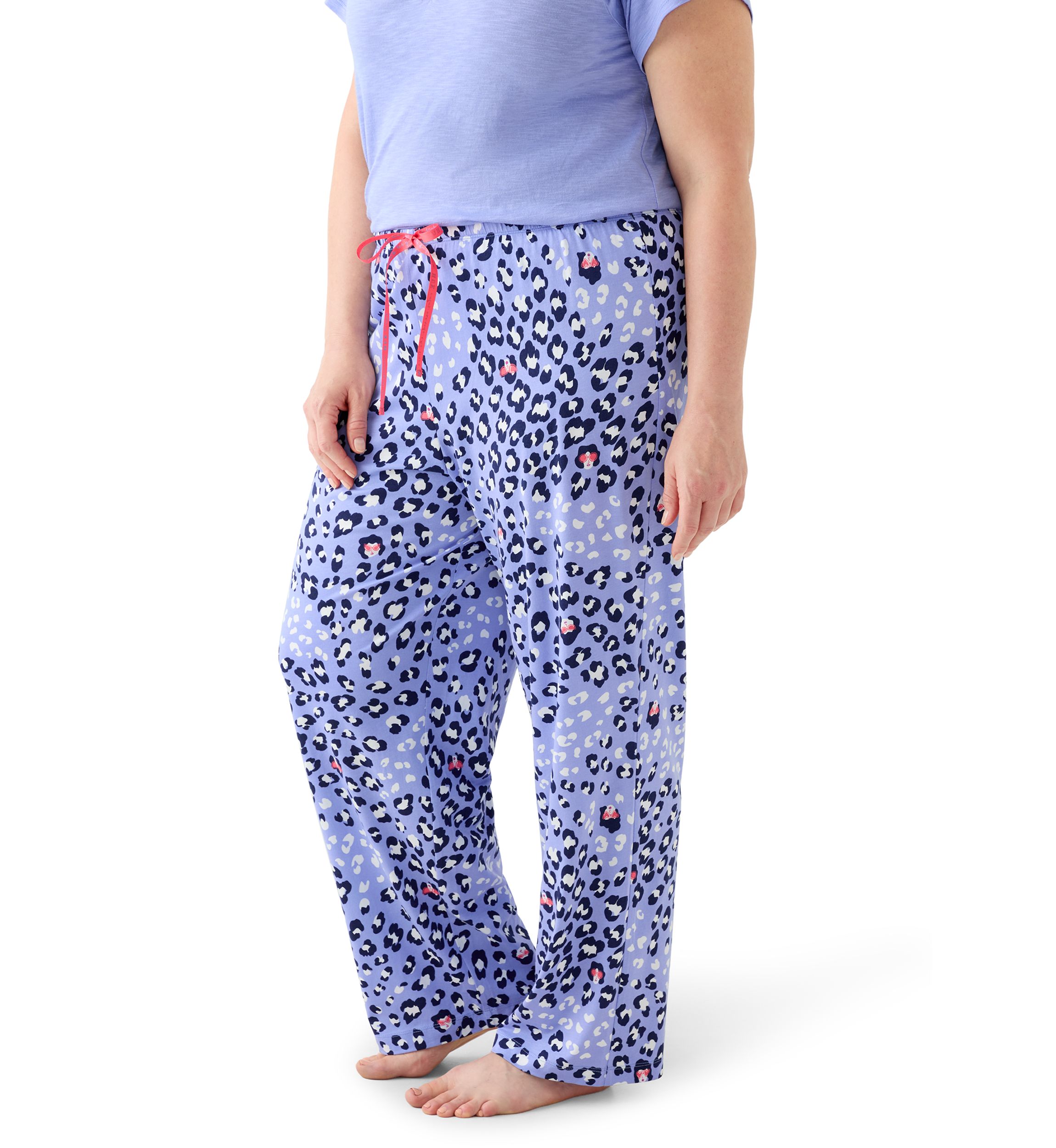 Plus Size Printed Pajama Pants