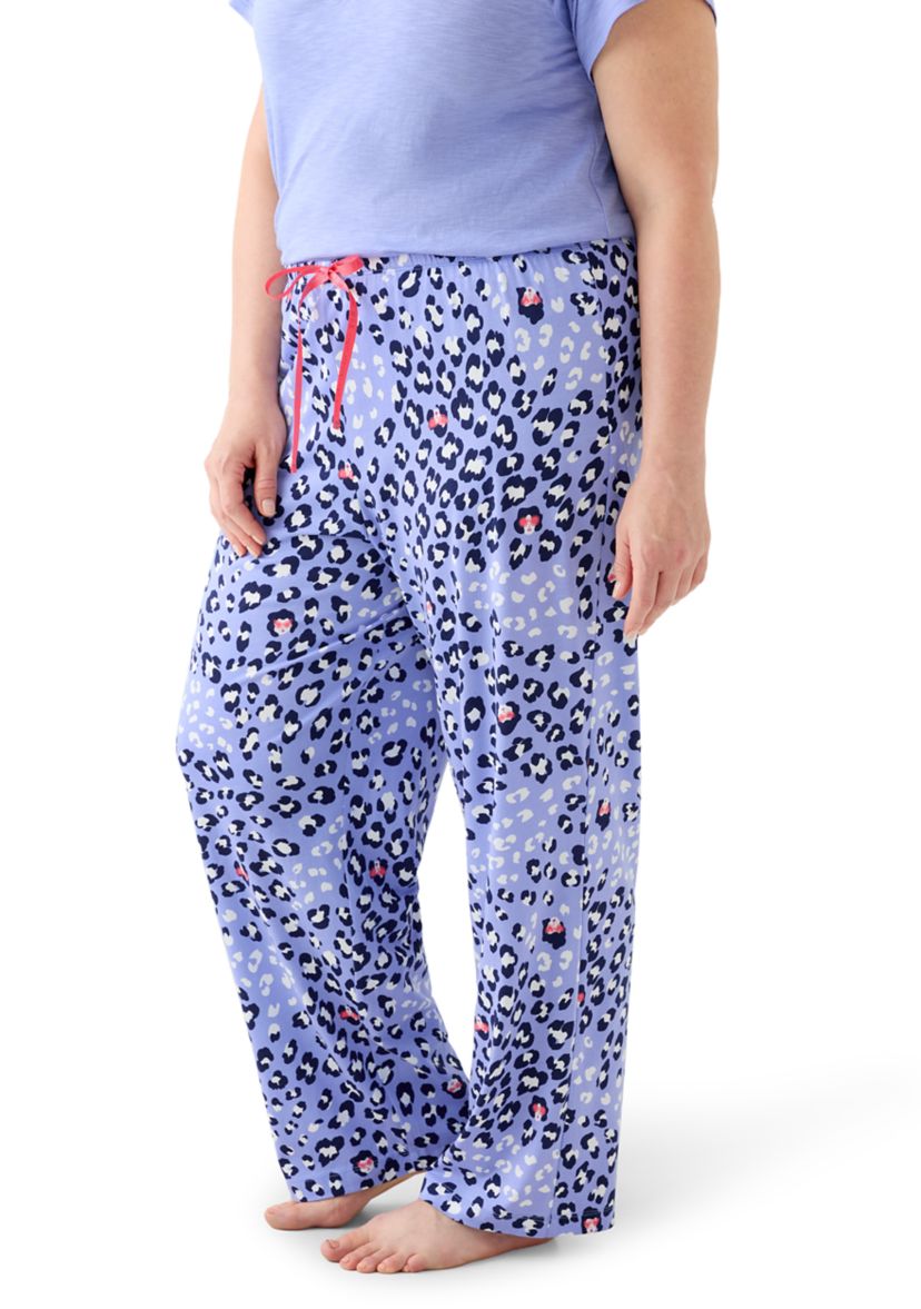 Plus Size Printed Pajama Pants