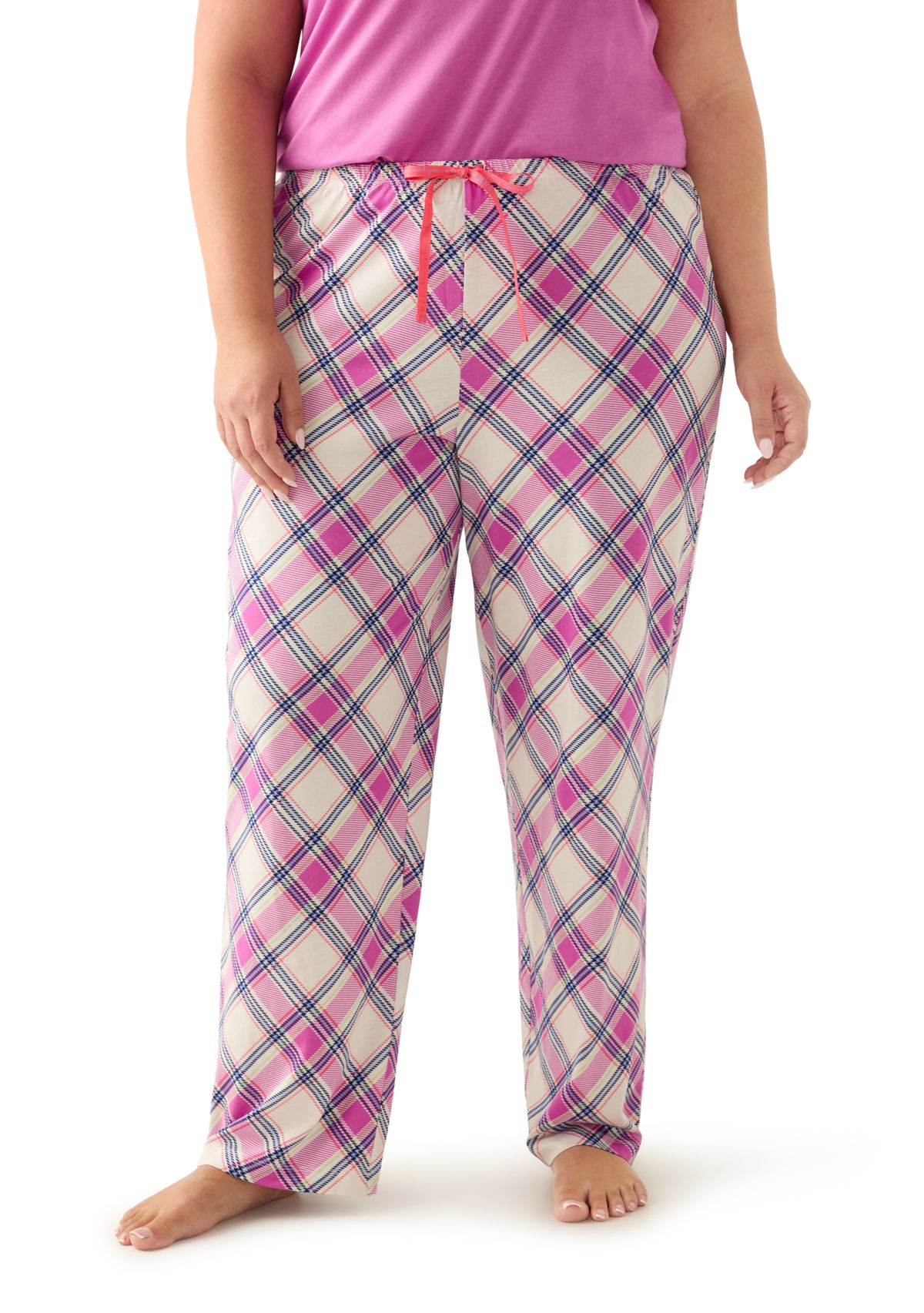 Plus Size Printed Pajama Pants