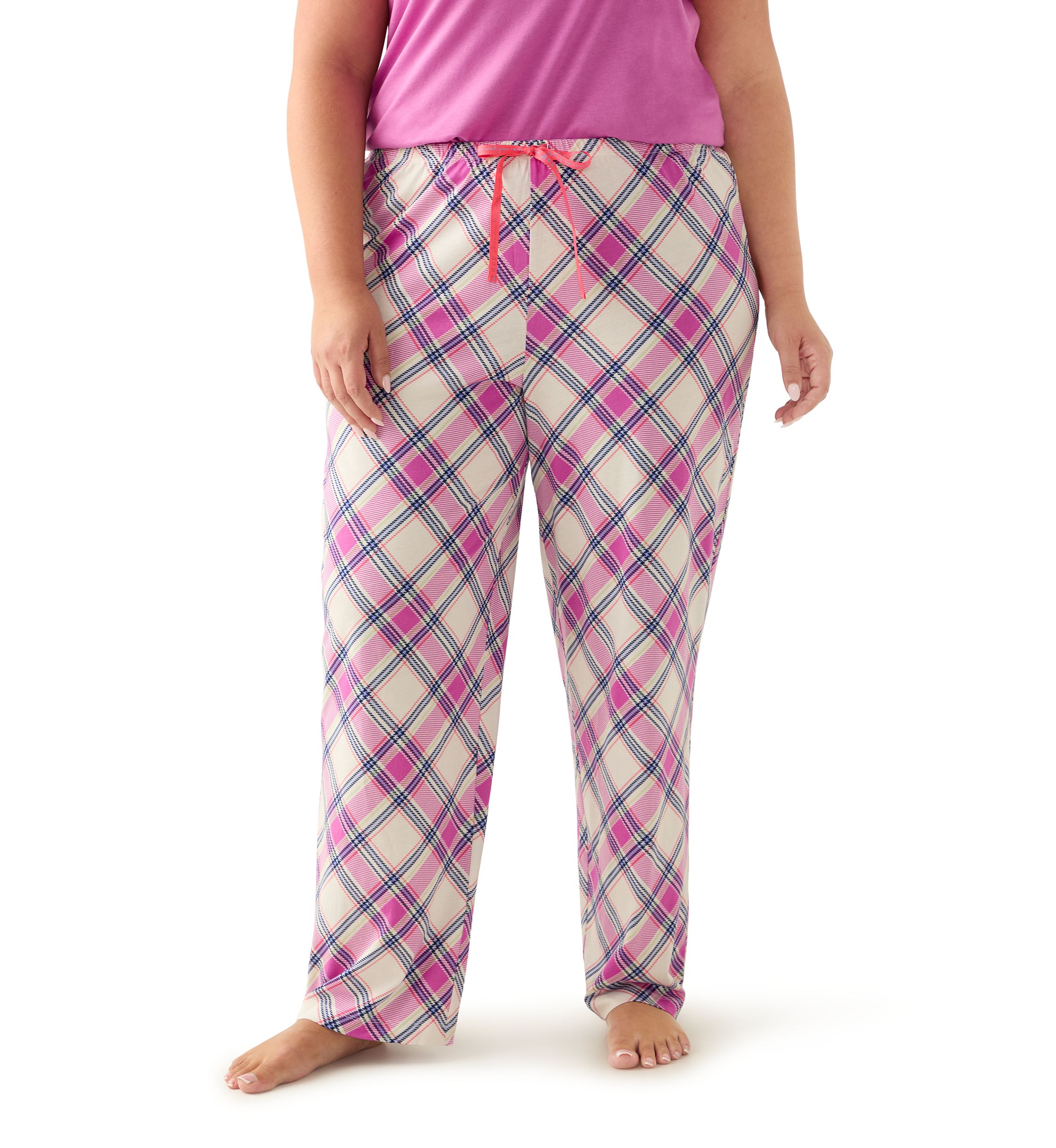 Plus Size Printed Pajama Pants