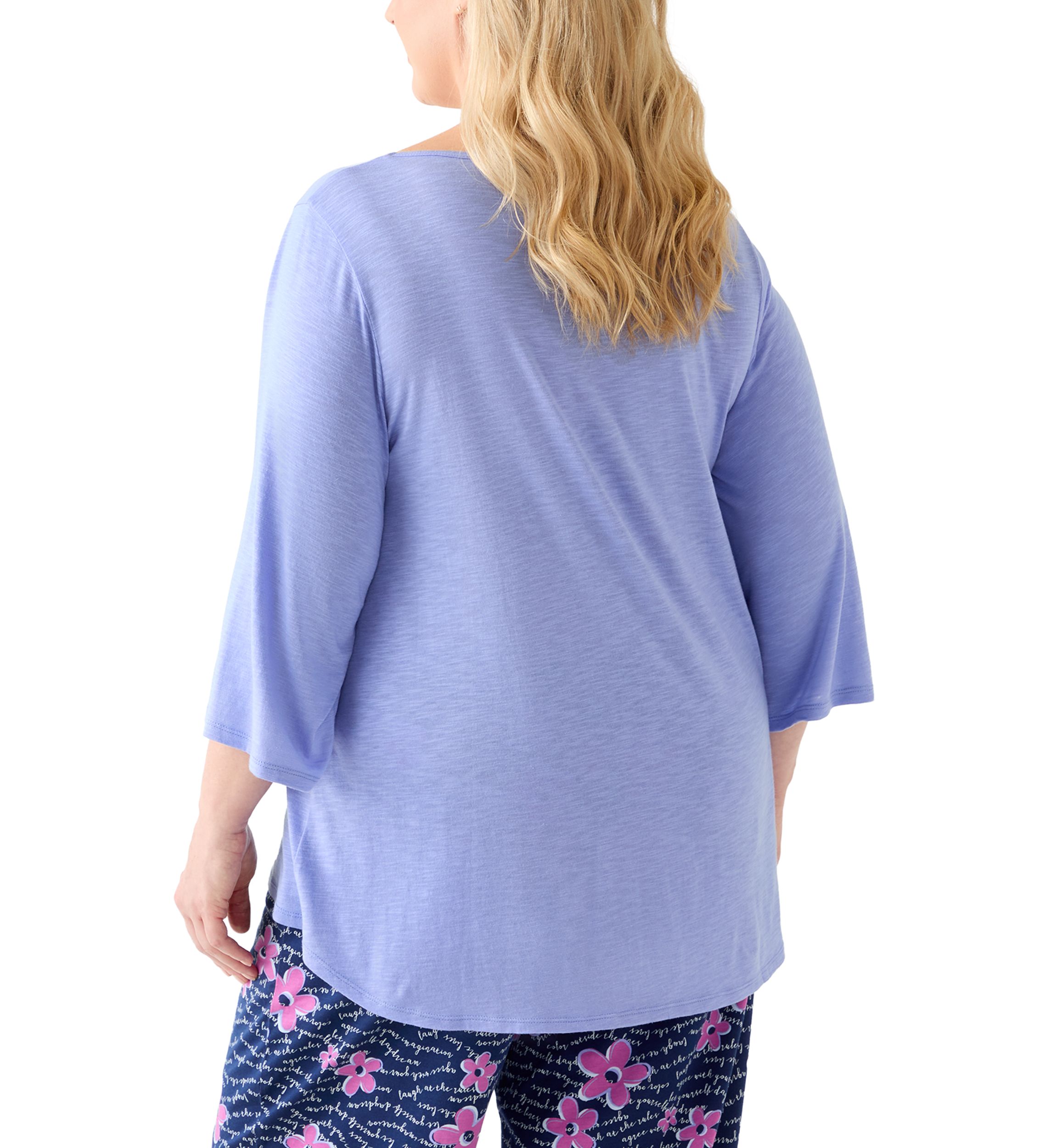 3/4 Bell Sleeve Pajama Top