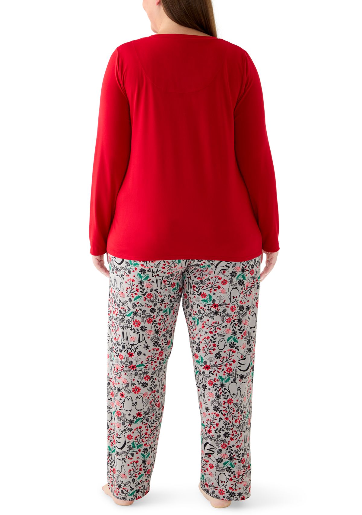 Plus Size Timeless Folded Pajama Set