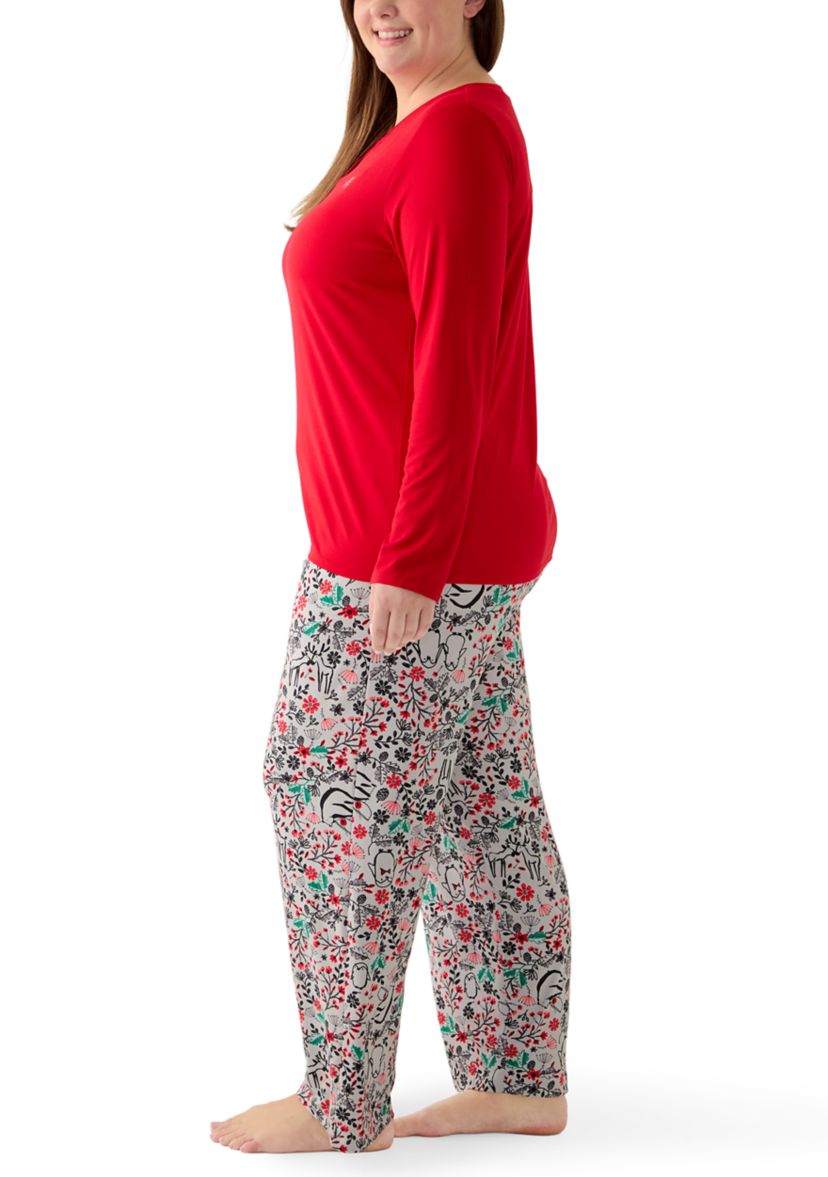 Plus Size Timeless Folded Pajama Set