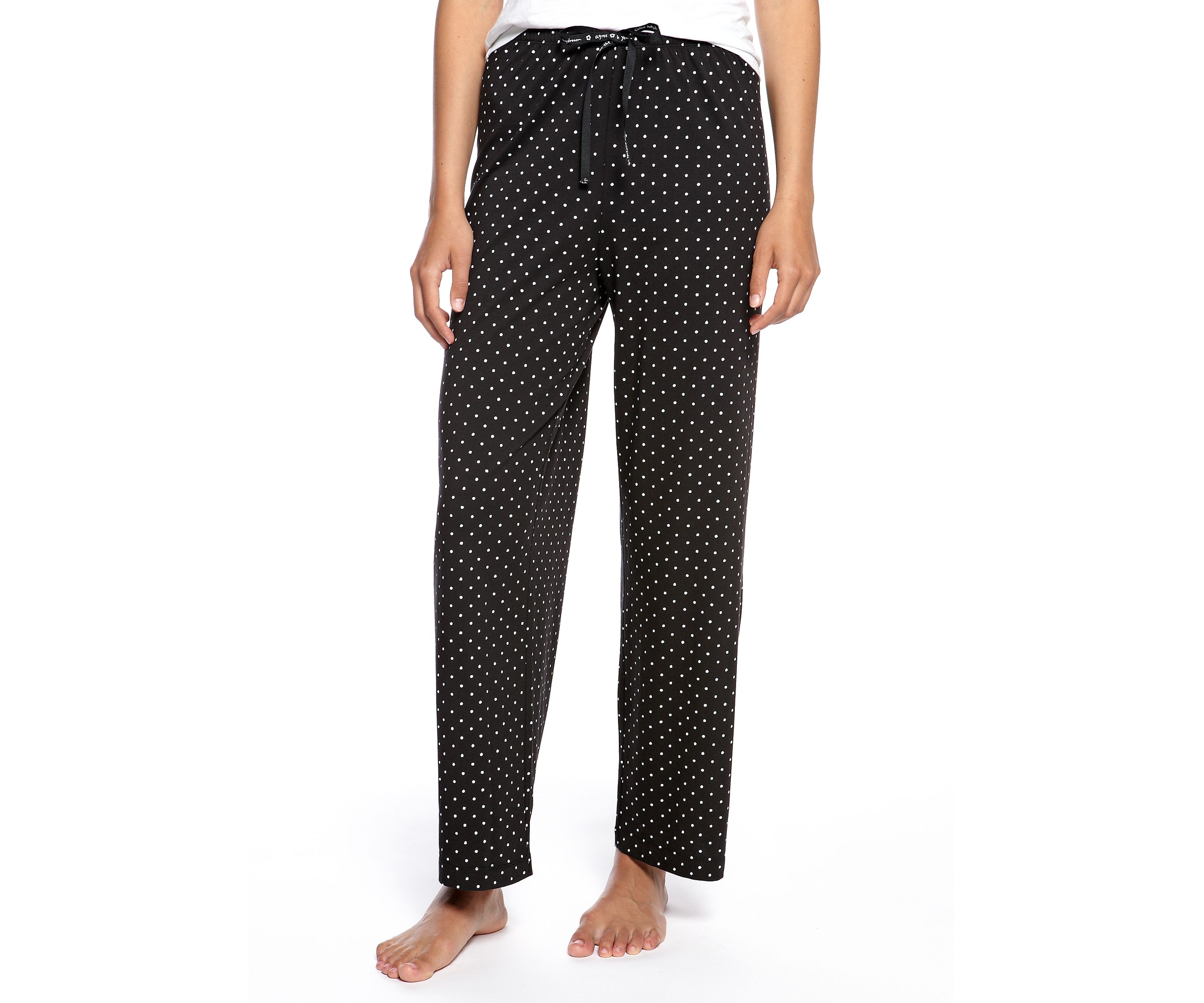Plus Size Sleepwell Printed Knit Pajama Pants with Temperature Regulating Technology