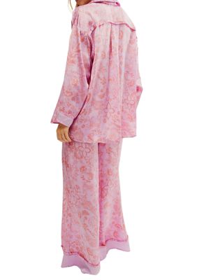 x Intimately FP Dreamy Days Pajama Set In Vintage Combo