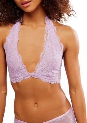 Free People Women's Last Dance Lace Halter Bralette, XL