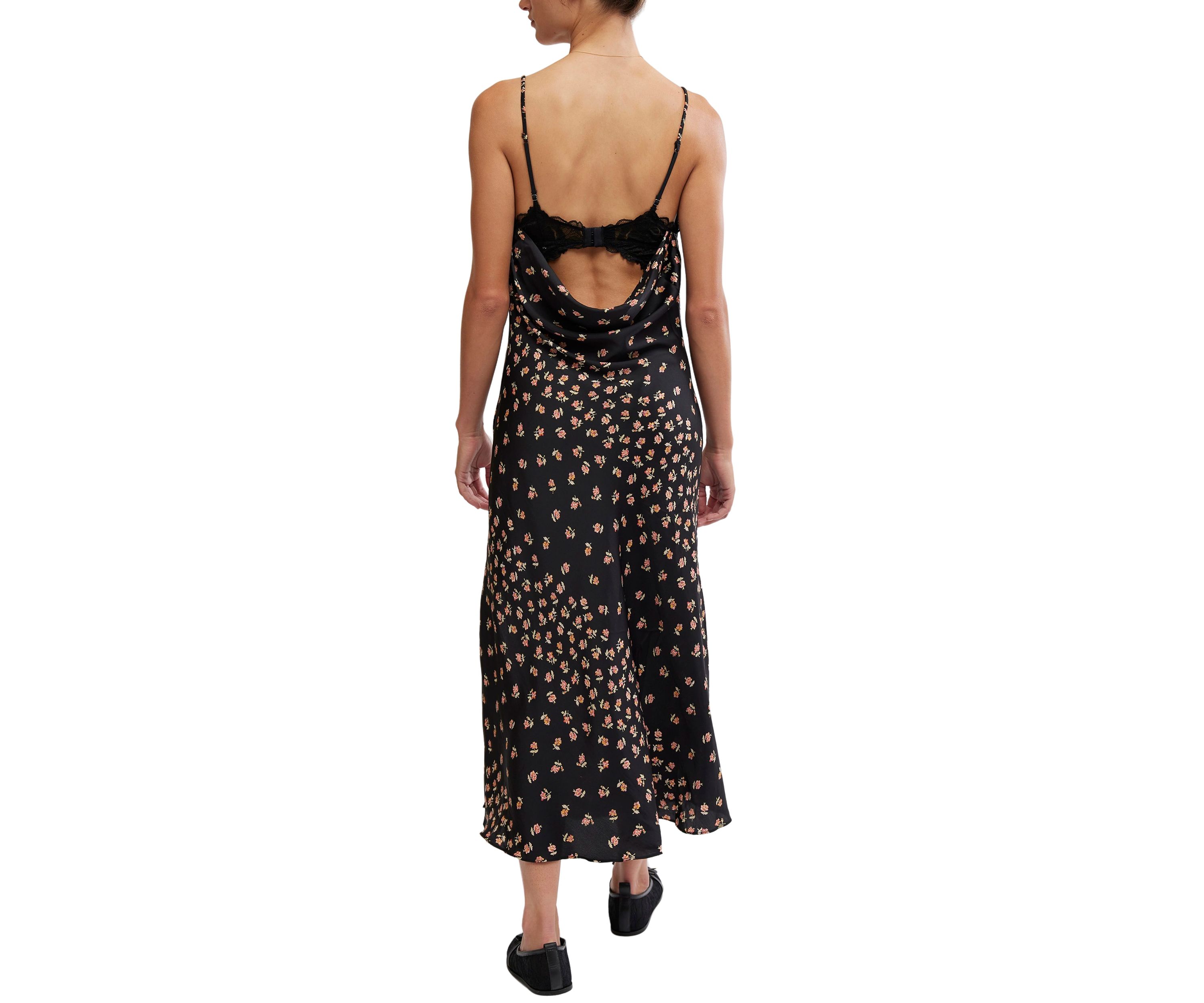 Gossamer Glow Midi Slip Dress