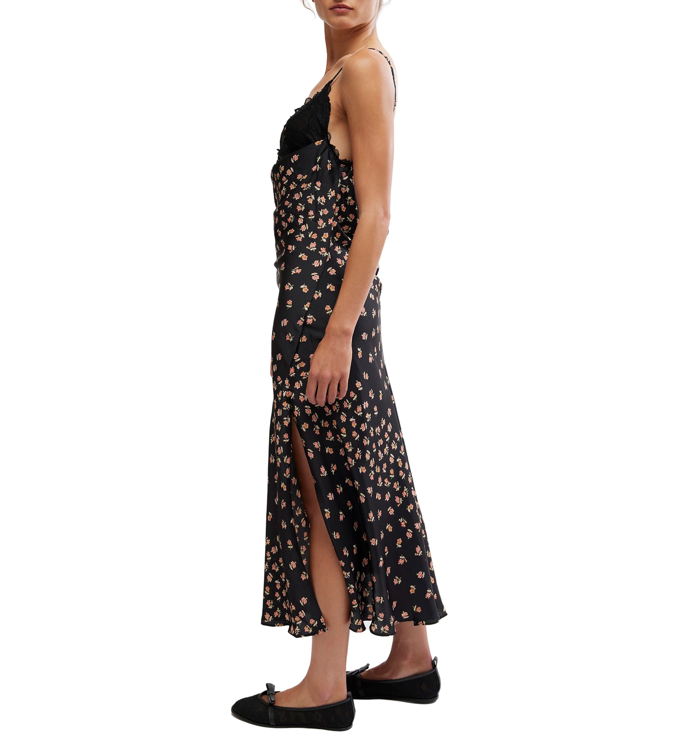 Gossamer Glow Midi Slip Dress