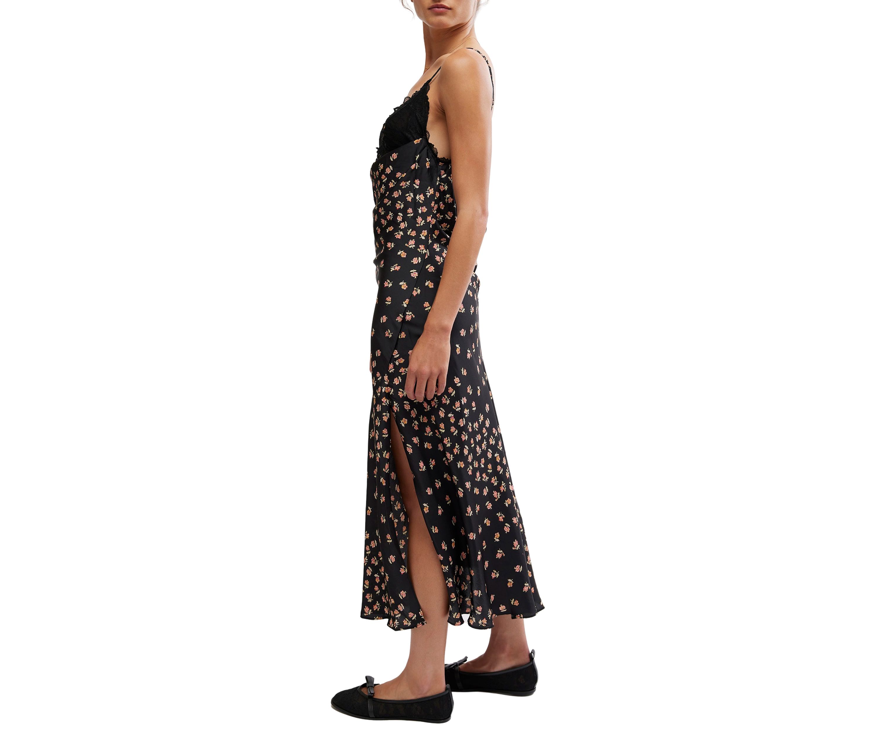 Gossamer Glow Midi Slip Dress