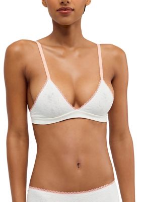 Free People Women's Sweet Point Triangle Bralette, White, M/L