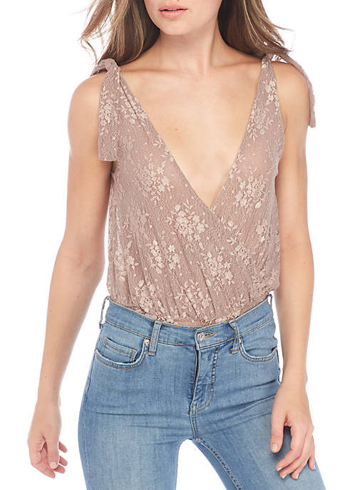 Free People Lace All Day Bodysuit