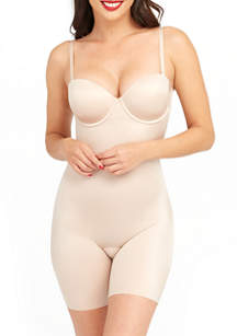 SPANX® Suit Your Fancy Strapless Cupped Mid-Thigh Bodysuit