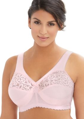 Full Figure Plus MagicLift Cotton Support Bra Wirefree #1001