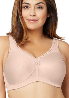 Buy Glamorise Women's Full Figure Plus Size MagicLift Cotton Wirefree  Support Bra #1001, Lilac, 42J at