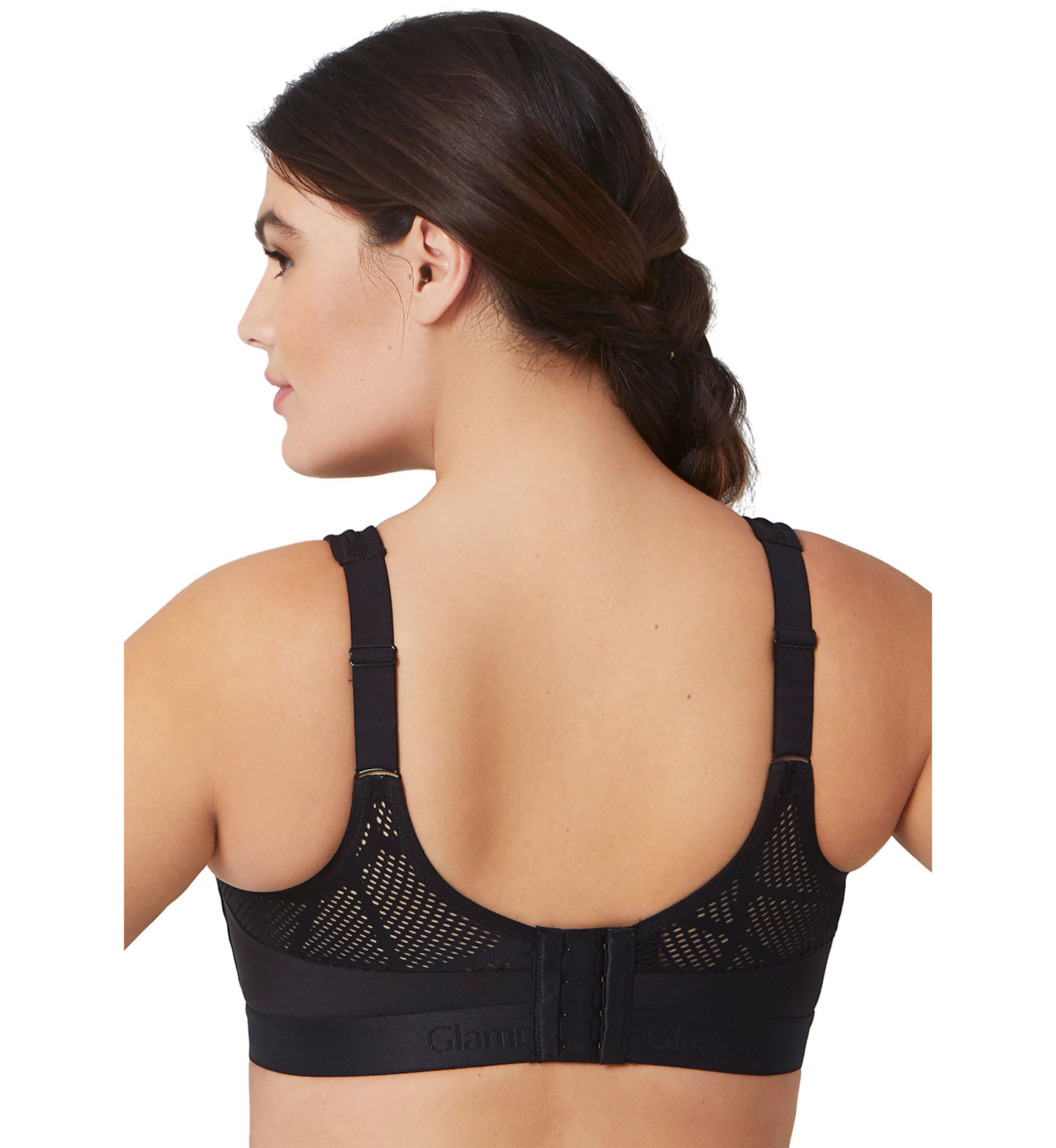 Full Figure Plus Size No-Sweat Mesh Sports Bra Wirefree #1068