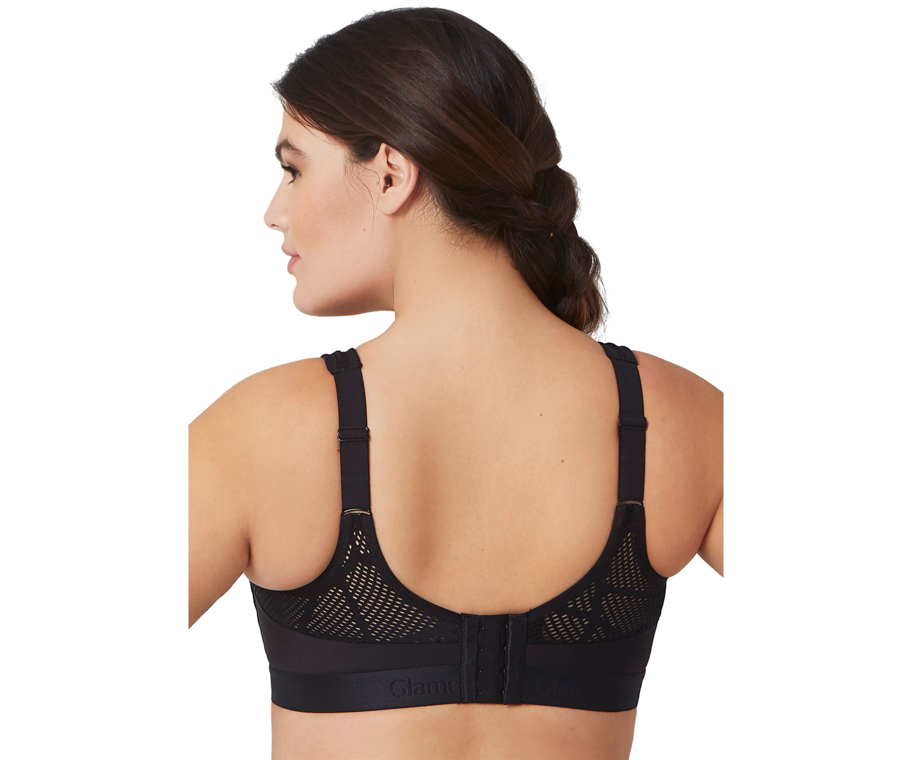 Full Figure Plus Size No-Sweat Mesh Sports Bra Wirefree #1068