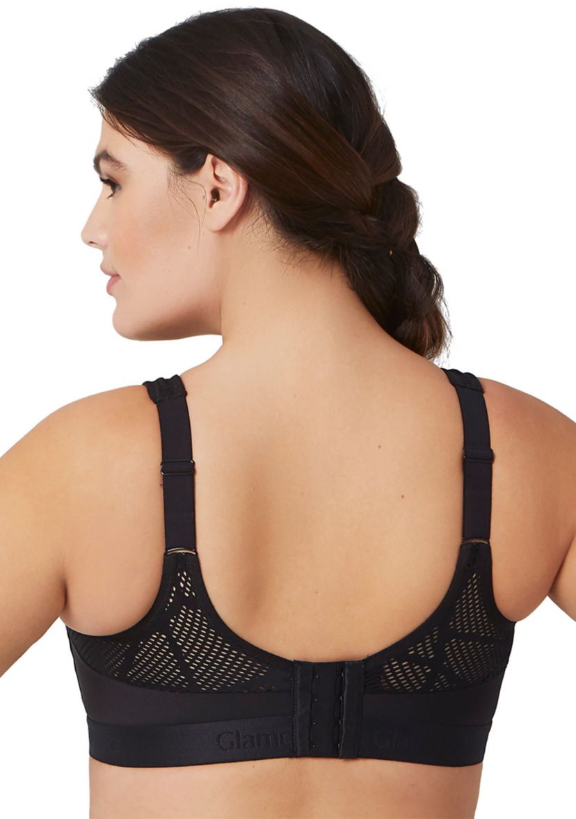 Full Figure Plus Size No-Sweat Mesh Sports Bra Wirefree #1068