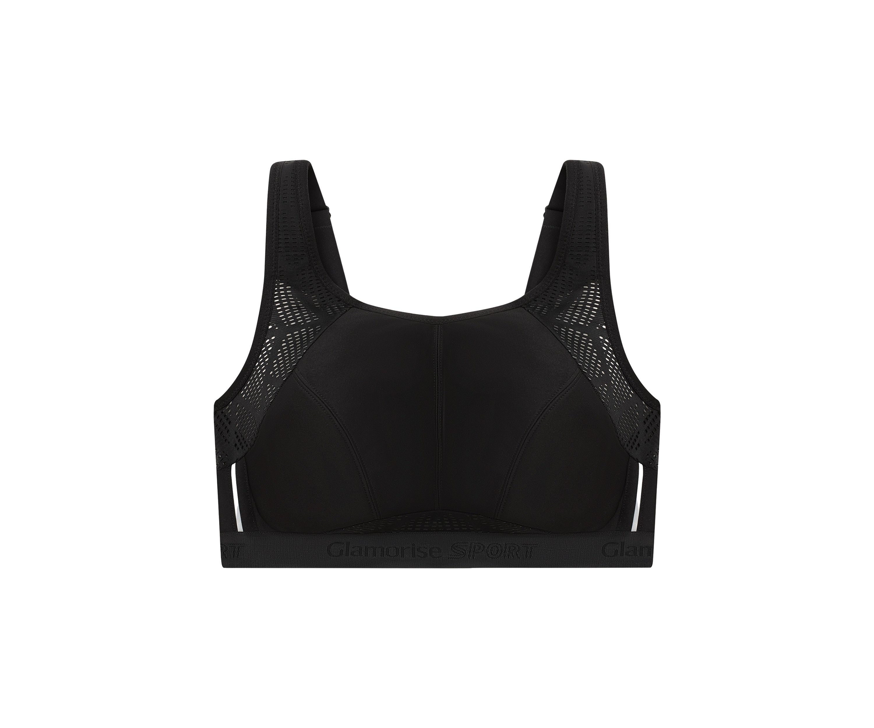 Full Figure Plus Size No-Sweat Mesh Sports Bra Wirefree #1068