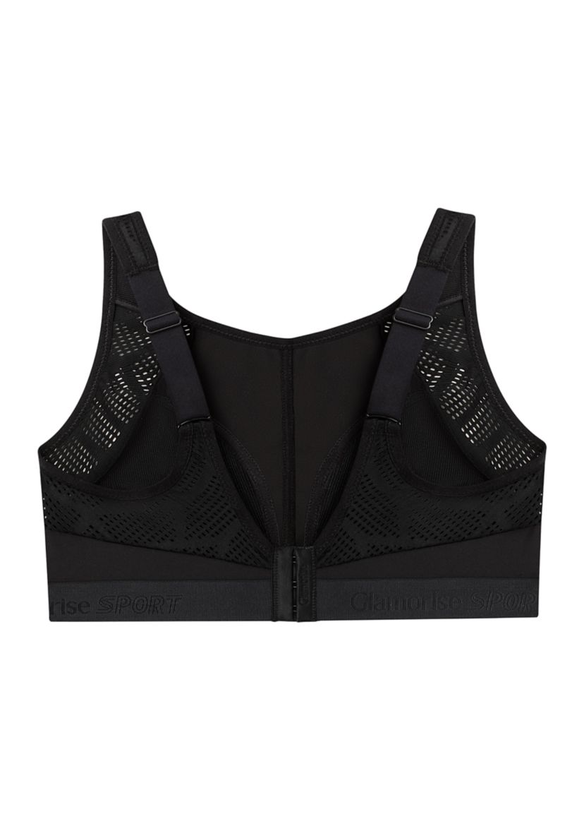 Full Figure Plus Size No-Sweat Mesh Sports Bra Wirefree #1068