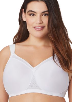 Glamorise Women's Full Figure Plus Size Magiclift Seamless T-Shirt Bra Wirefree #1080, White, 44Dd -  0889902002882