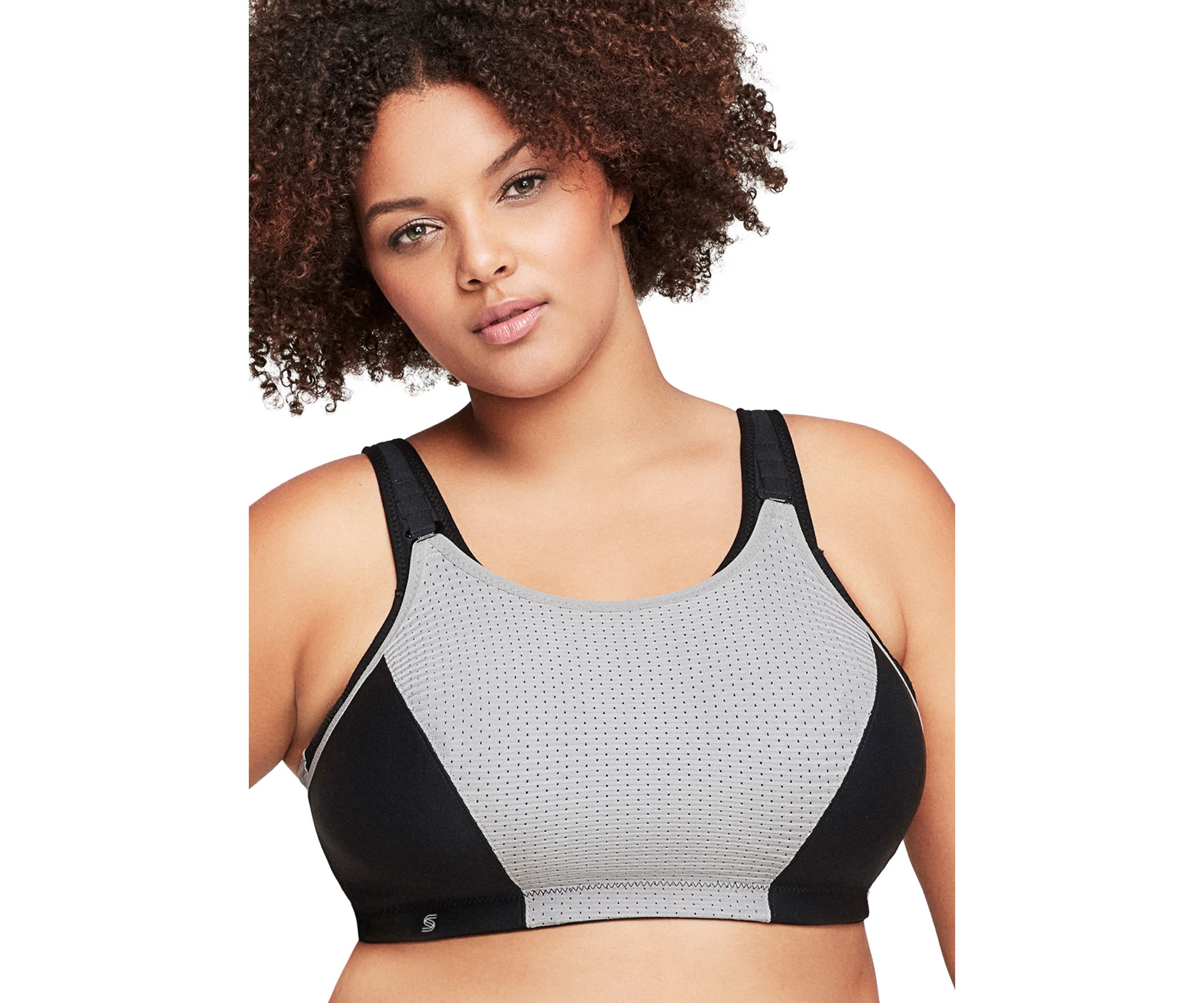 Full Figure Plus Size Custom Control Sports Bra Wirefree #1166